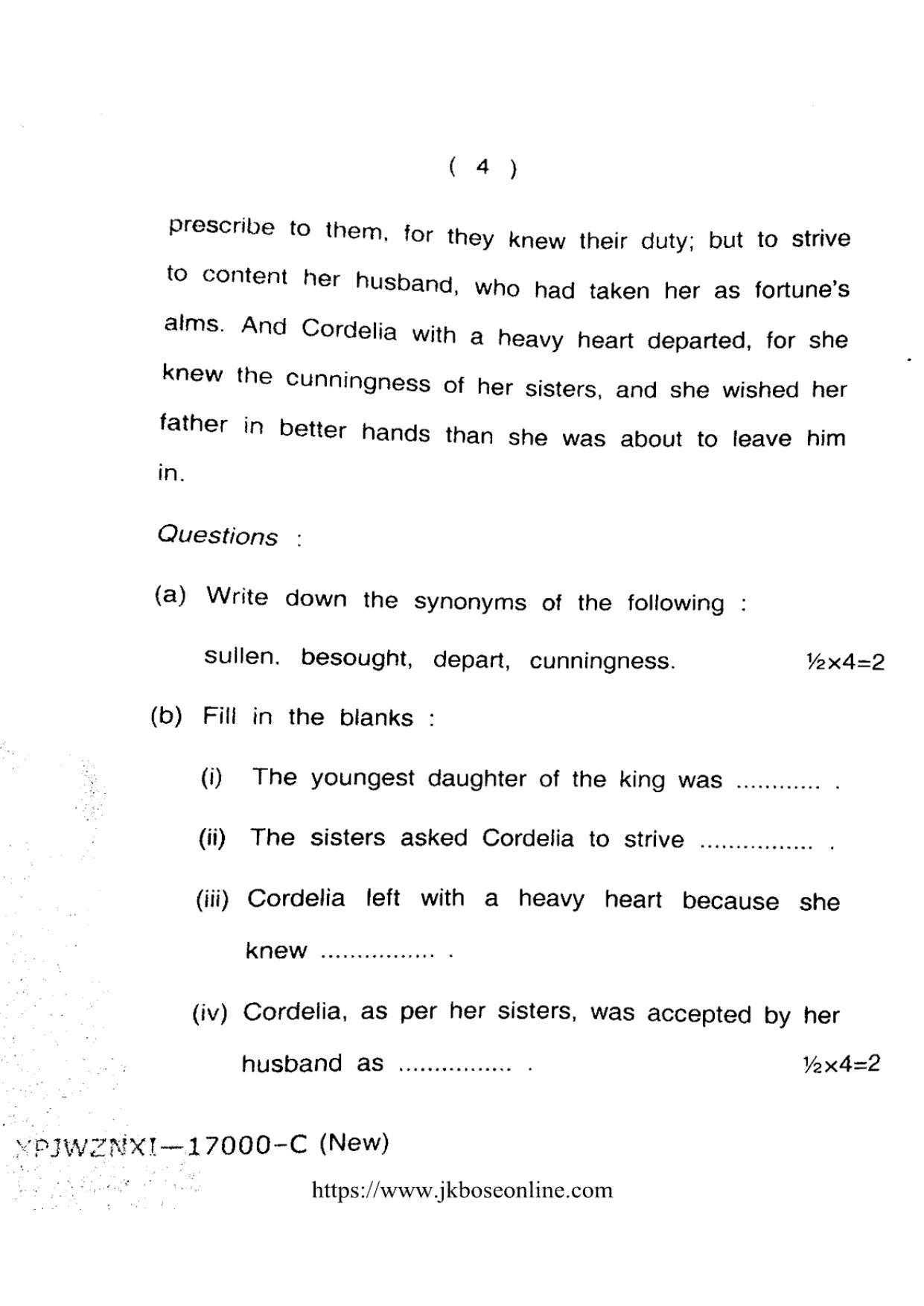 JKBOSE CLASS 10 English 66000-B 2013 - Page 4