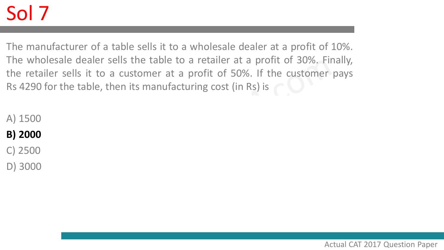 CAT 2017 CAT QA Slot 2 Answer Key - Page 8