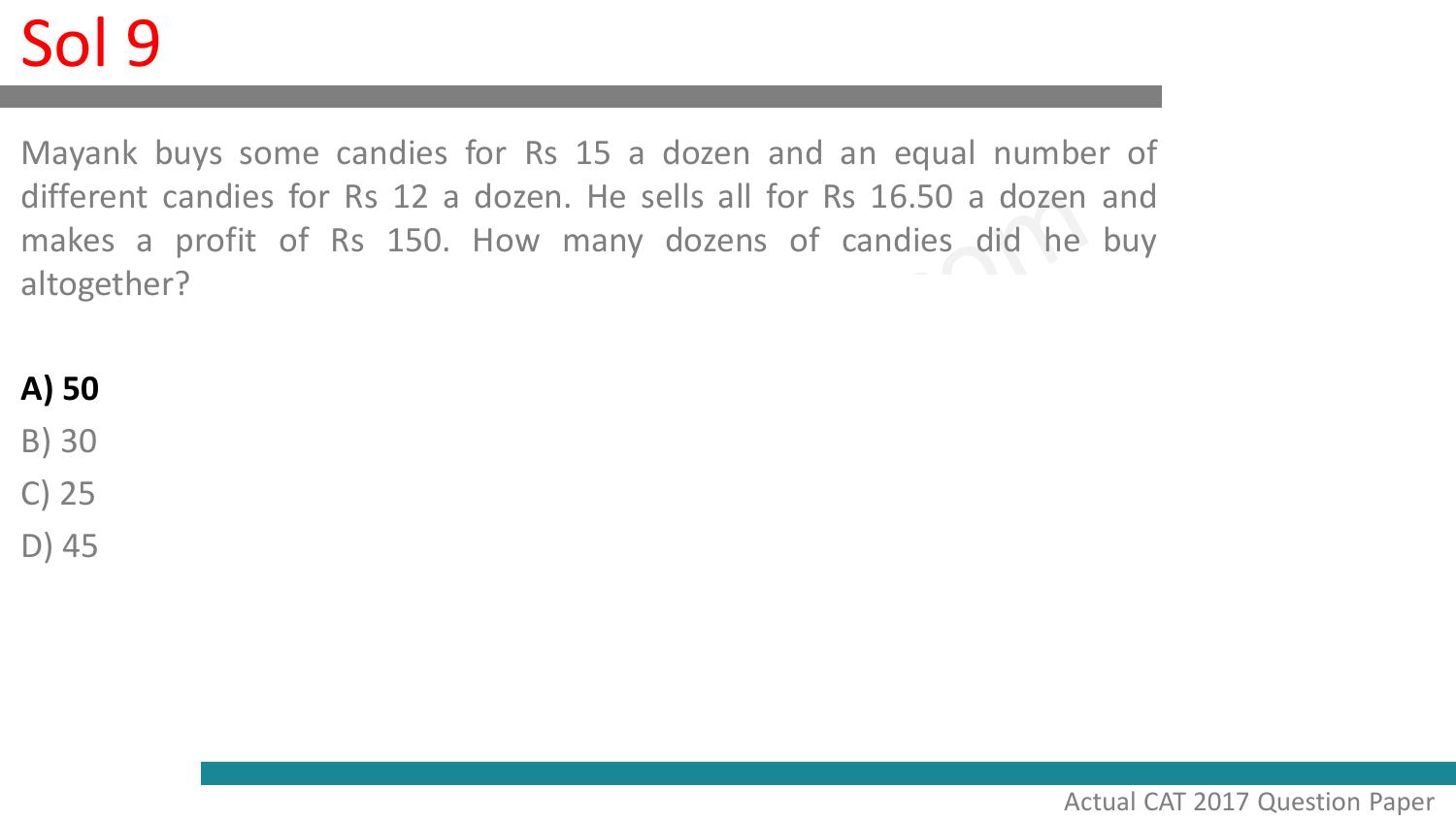 CAT 2017 CAT QA Slot 2 Answer Key - Page 10