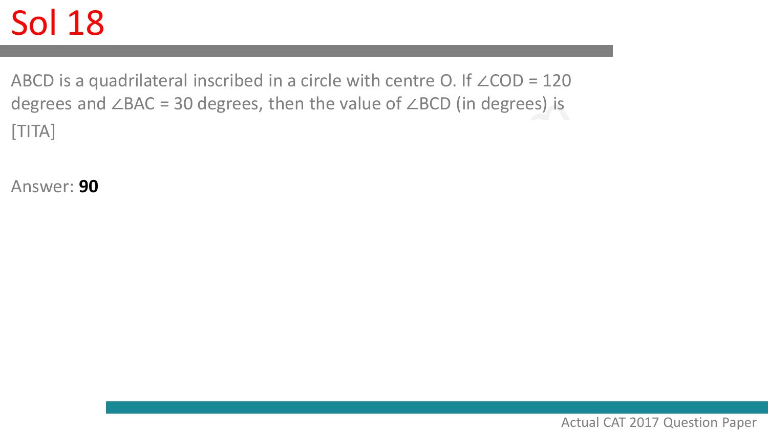 CAT 2017 CAT QA Slot 2 Answer Key - Page 19