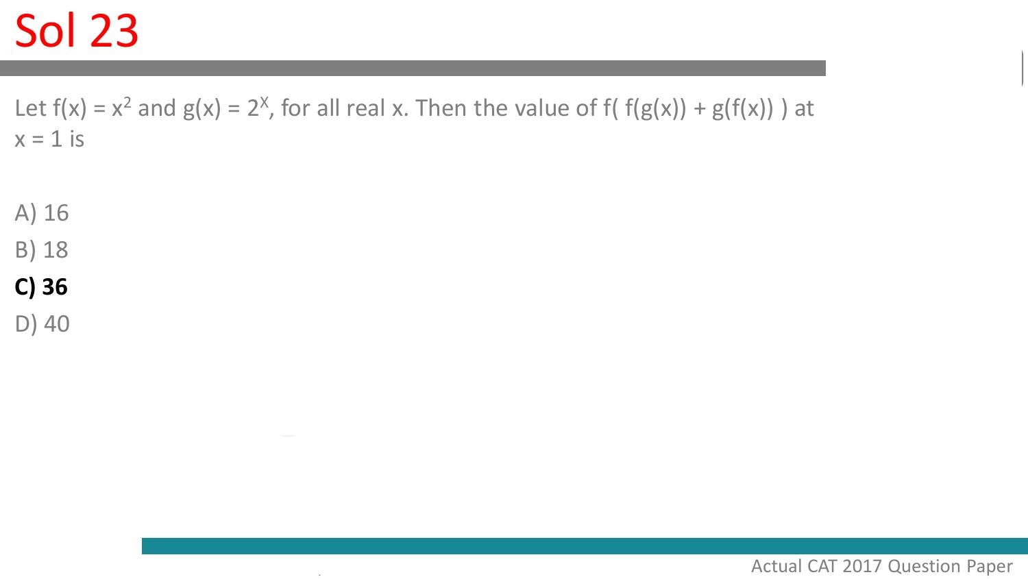 CAT 2017 CAT QA Slot 2 Answer Key - Page 24