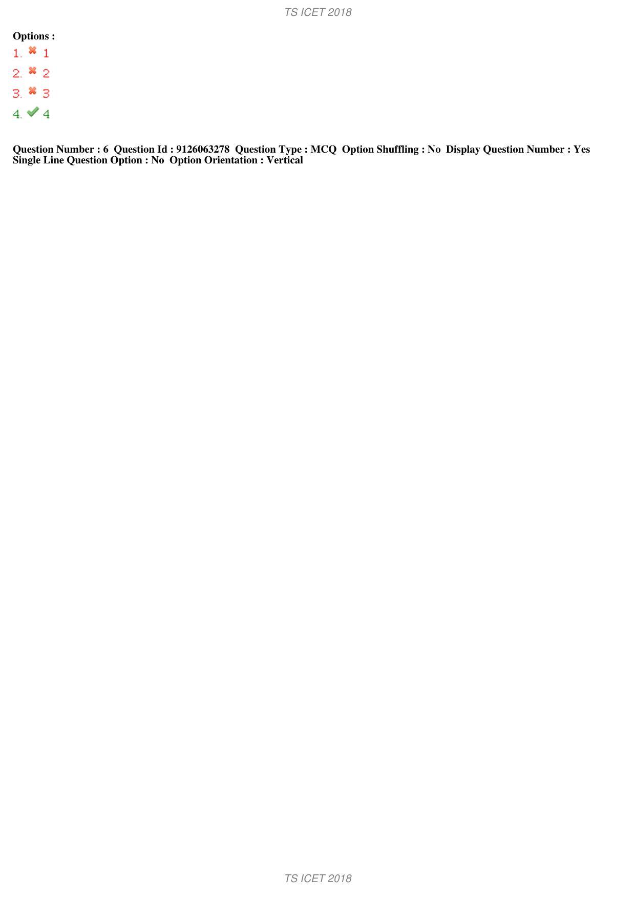 TS ICET 2018 Question Paper 1 - May 23, 2018	 - Page 11