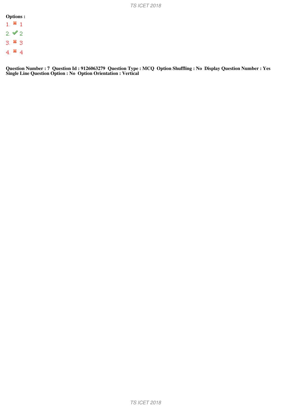 TS ICET 2018 Question Paper 1 - May 23, 2018	 - Page 13