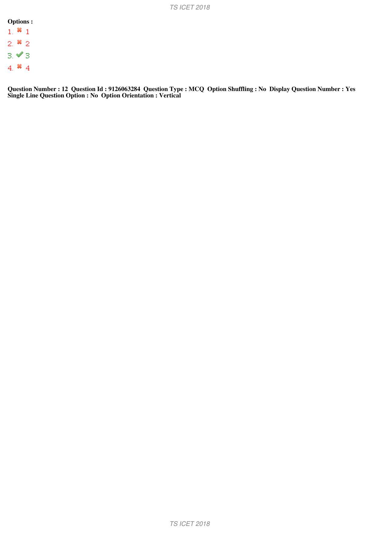 TS ICET 2018 Question Paper 1 - May 23, 2018	 - Page 23