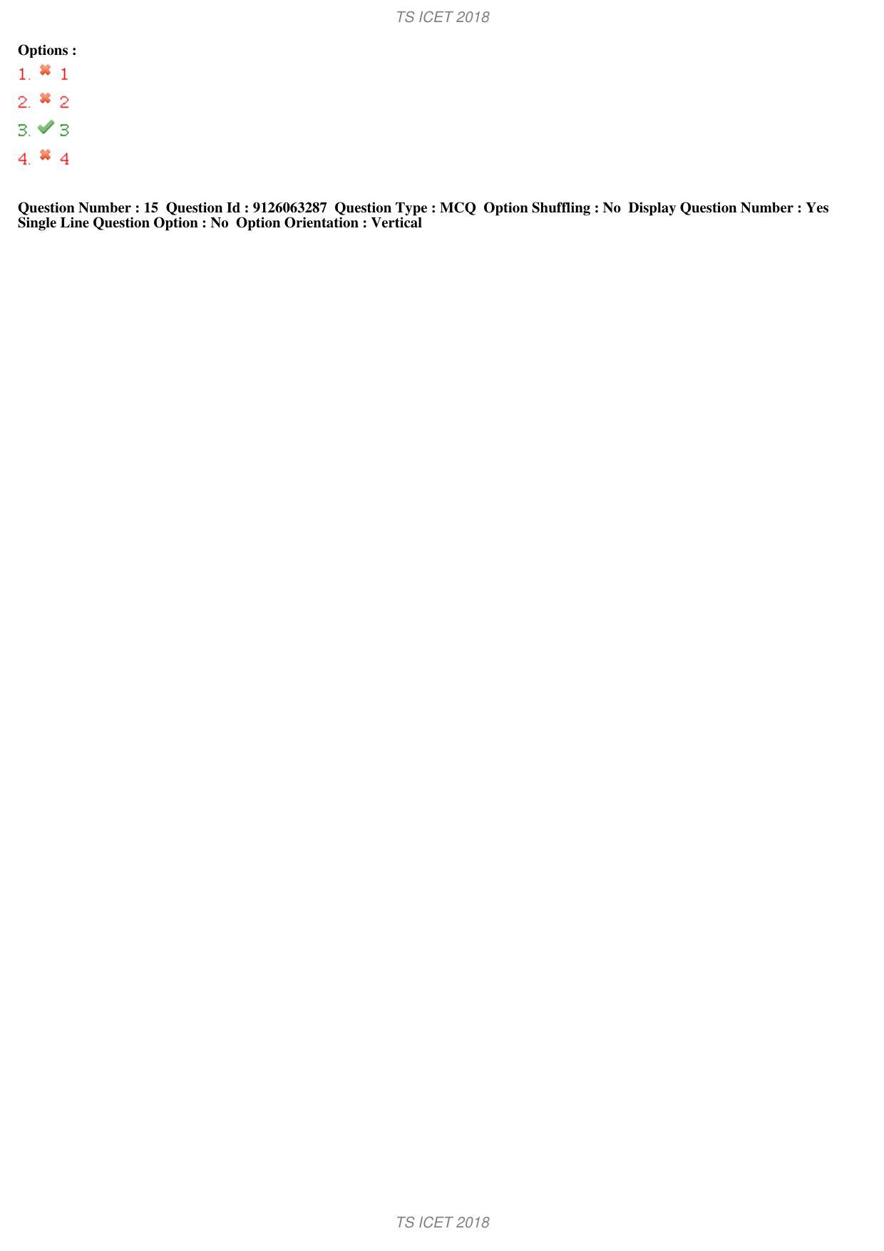 TS ICET 2018 Question Paper 1 - May 23, 2018	 - Page 29