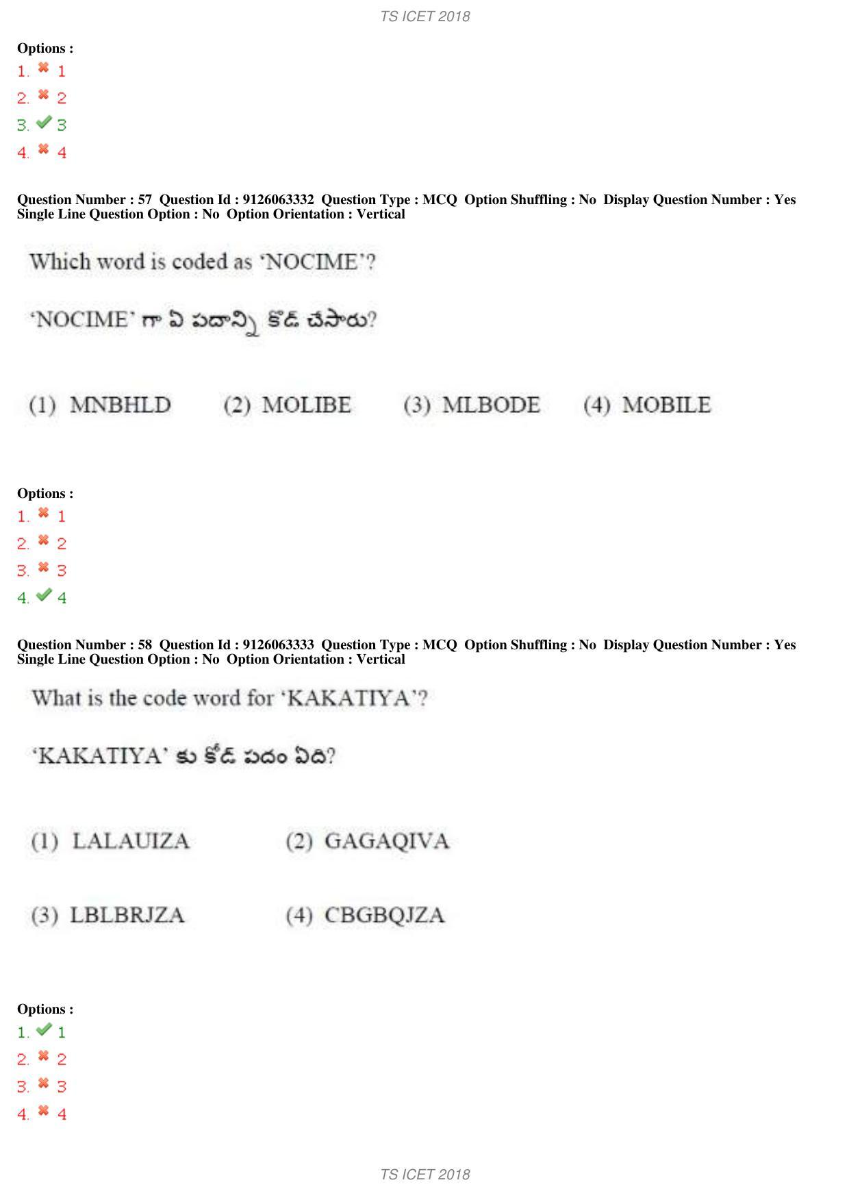 TS ICET 2018 Question Paper 1 - May 23, 2018	 - Page 68