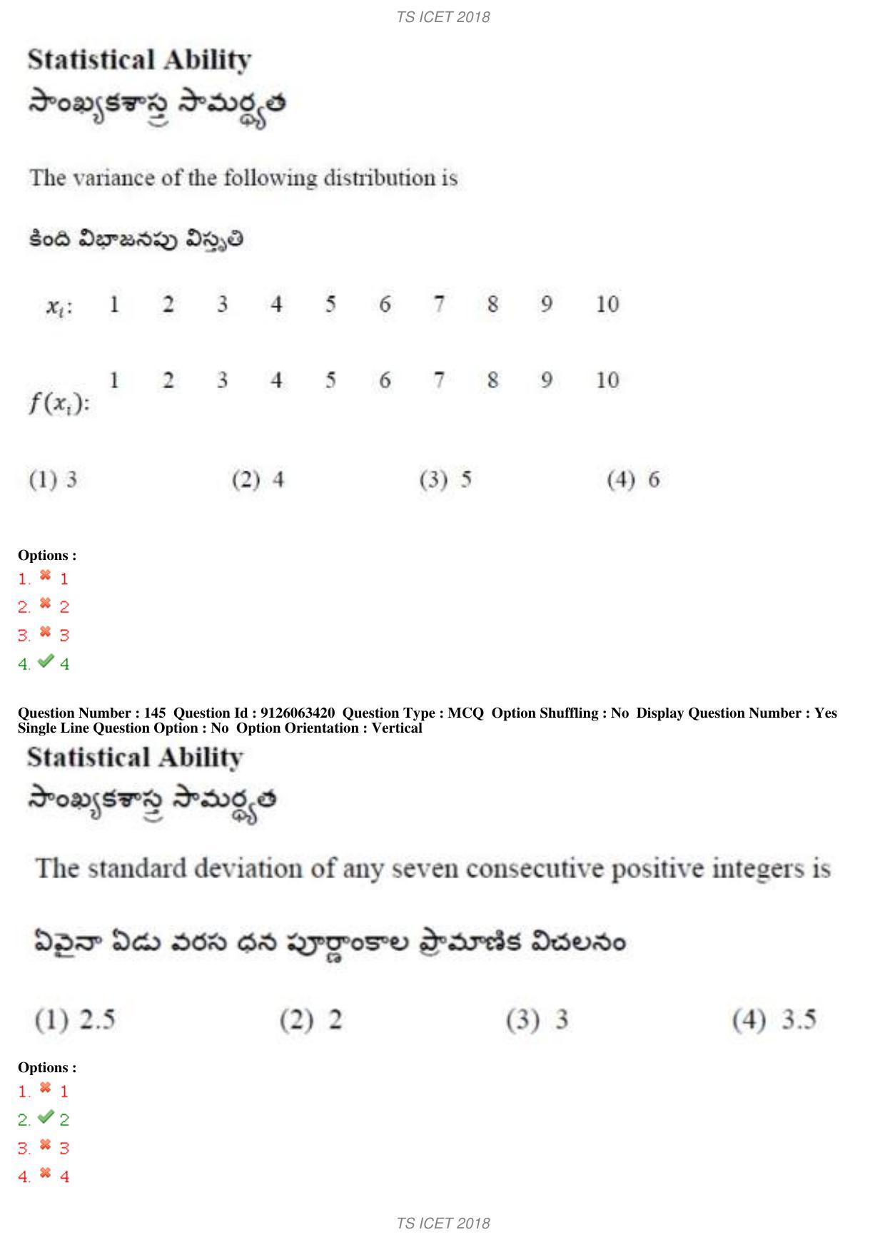 TS ICET 2018 Question Paper 1 - May 23, 2018	 - Page 125