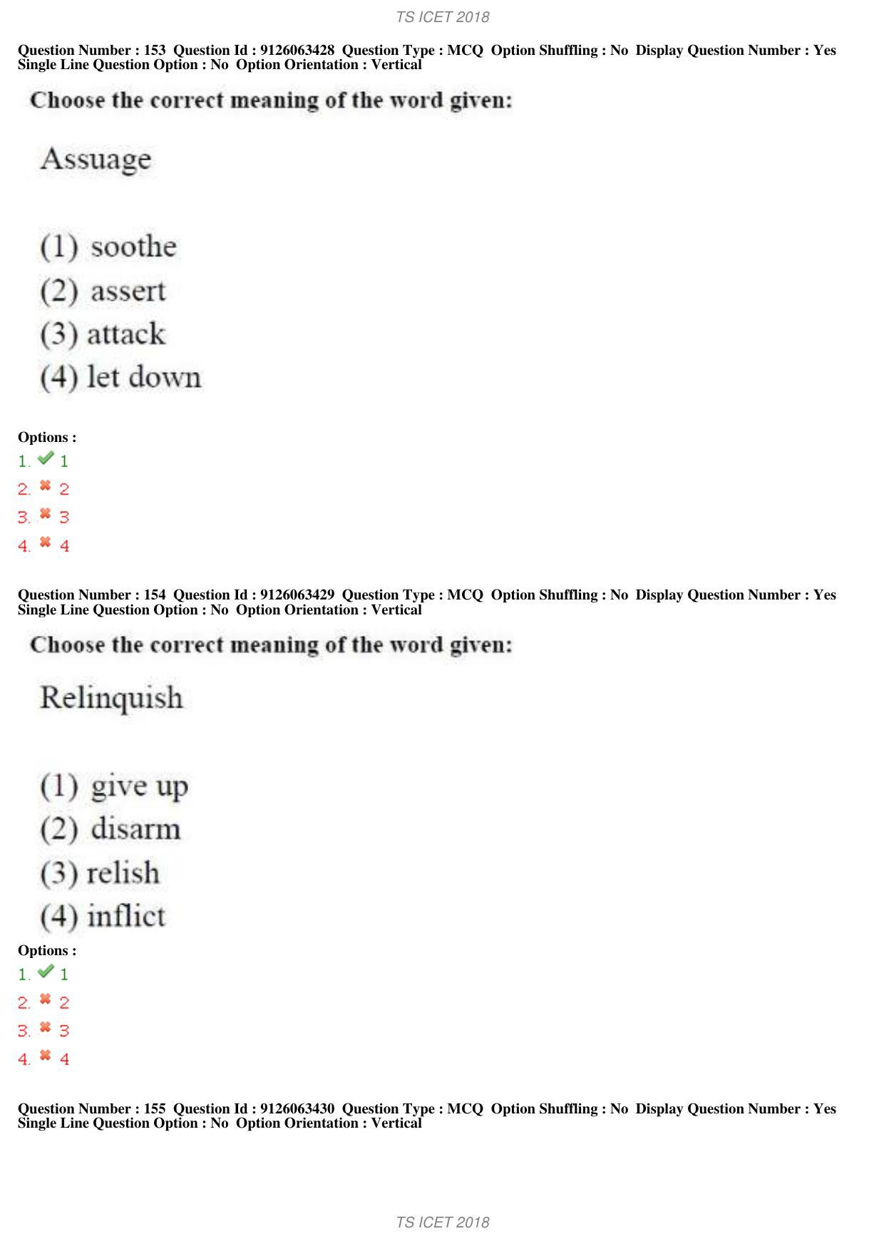 TS ICET 2018 Question Paper 1 - May 23, 2018	 - Page 130