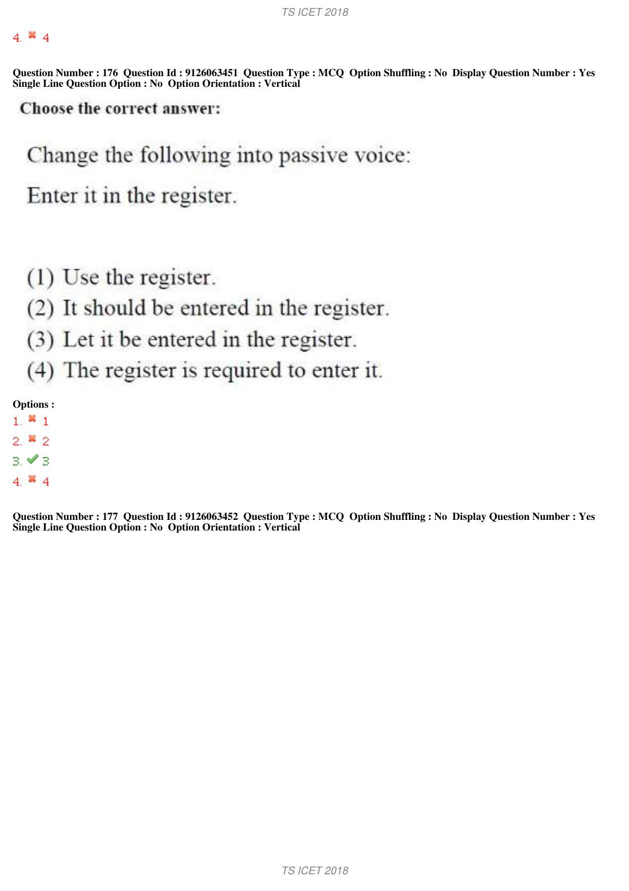 TS ICET 2018 Question Paper 1 - May 23, 2018	 - Page 142