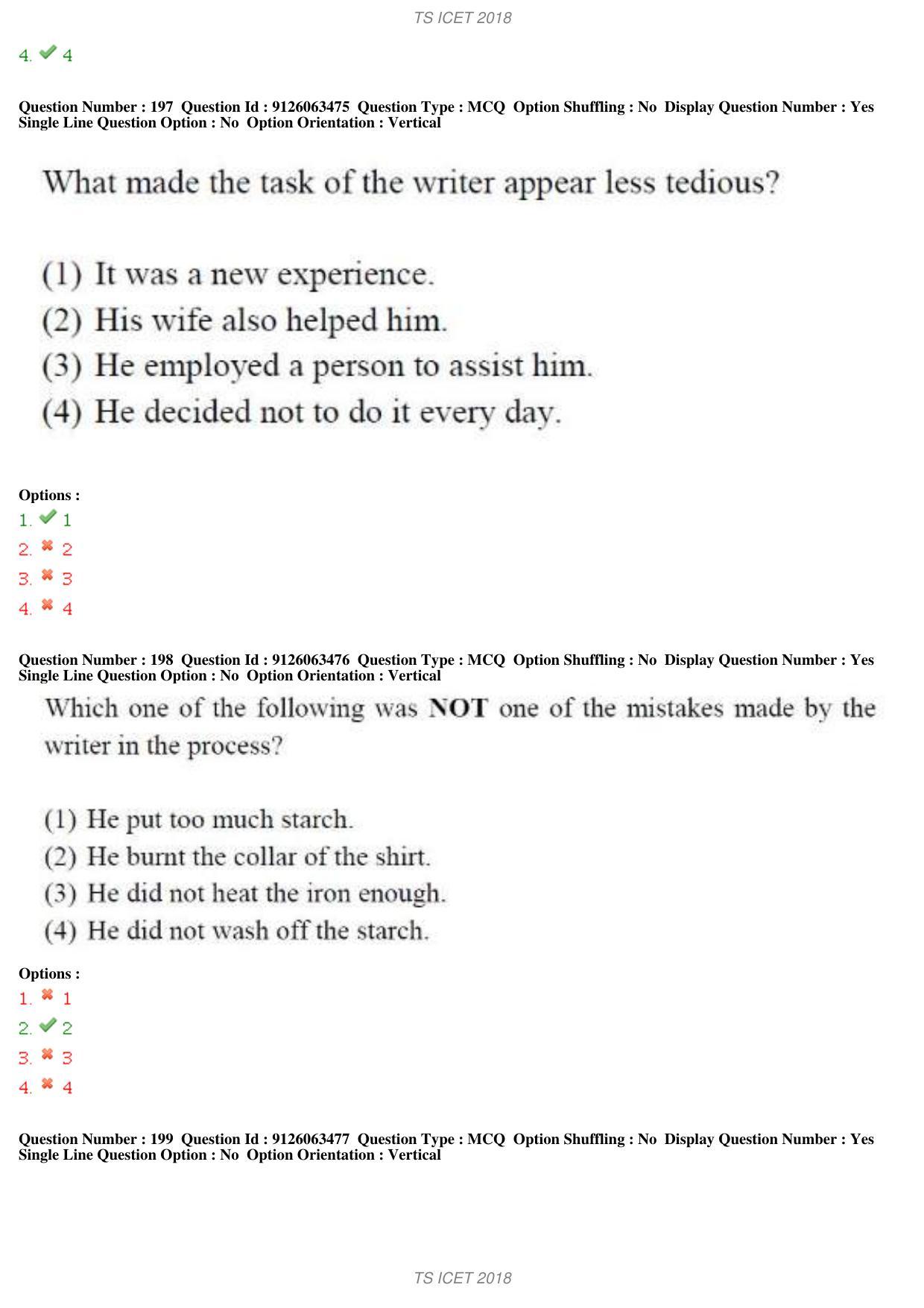 TS ICET 2018 Question Paper 1 - May 23, 2018	 - Page 155