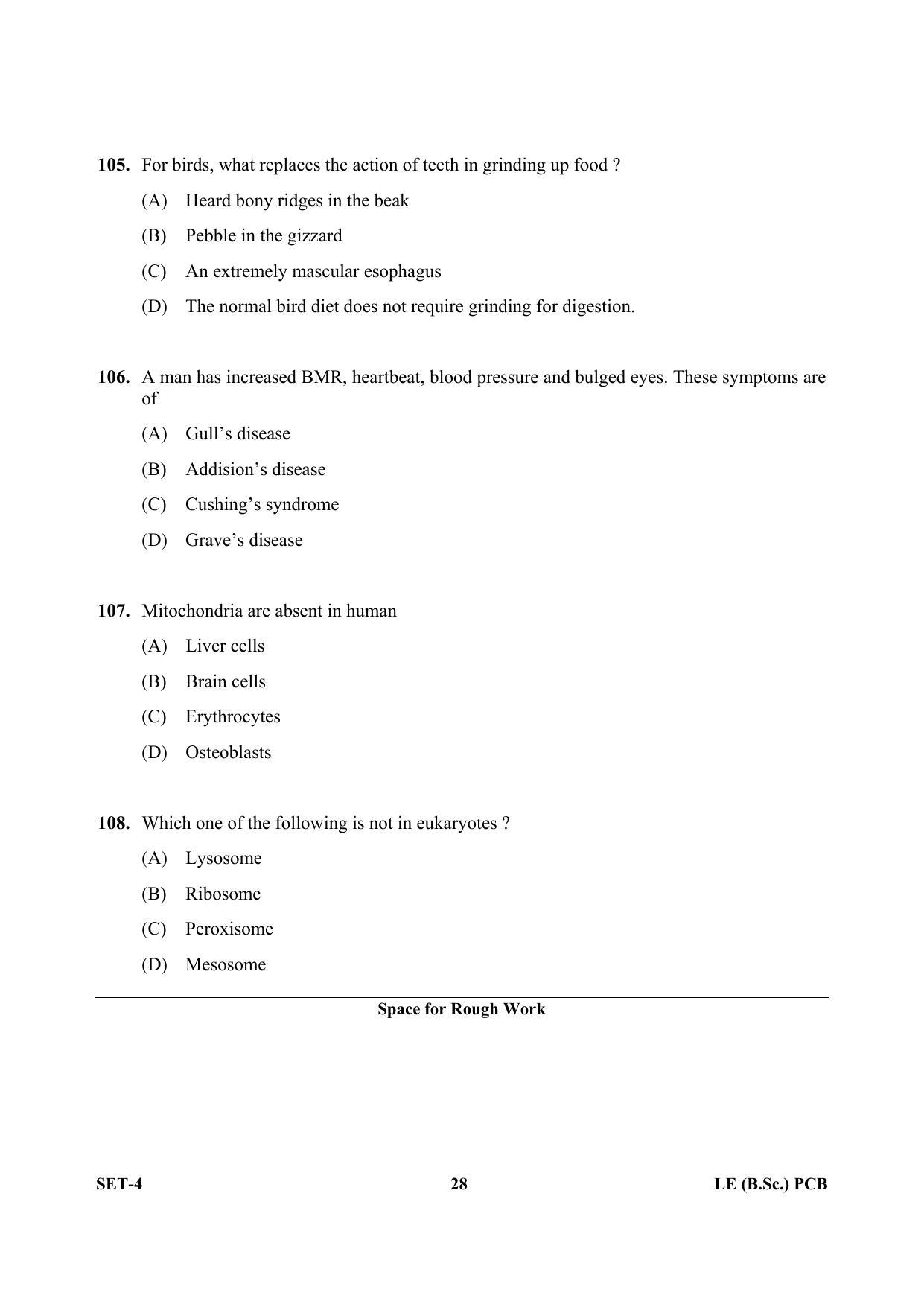 OJEE 2013 LE B.Sc PCB Set 4 Question Paper - Page 27