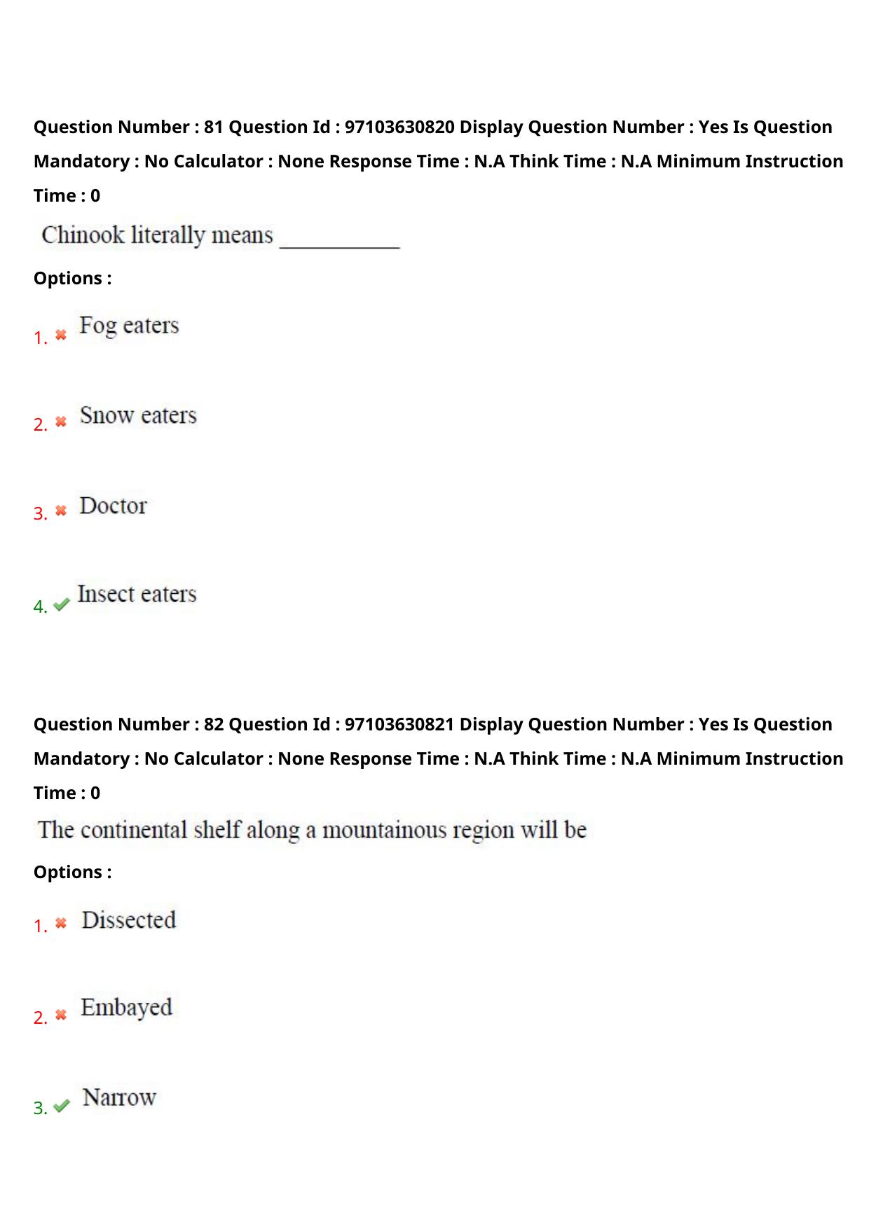 AP RCET 2024 Geography Question Paper - Page 50