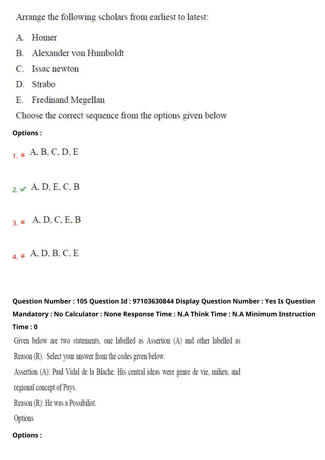 AP RCET 2024 Geography Question Paper - Page 63