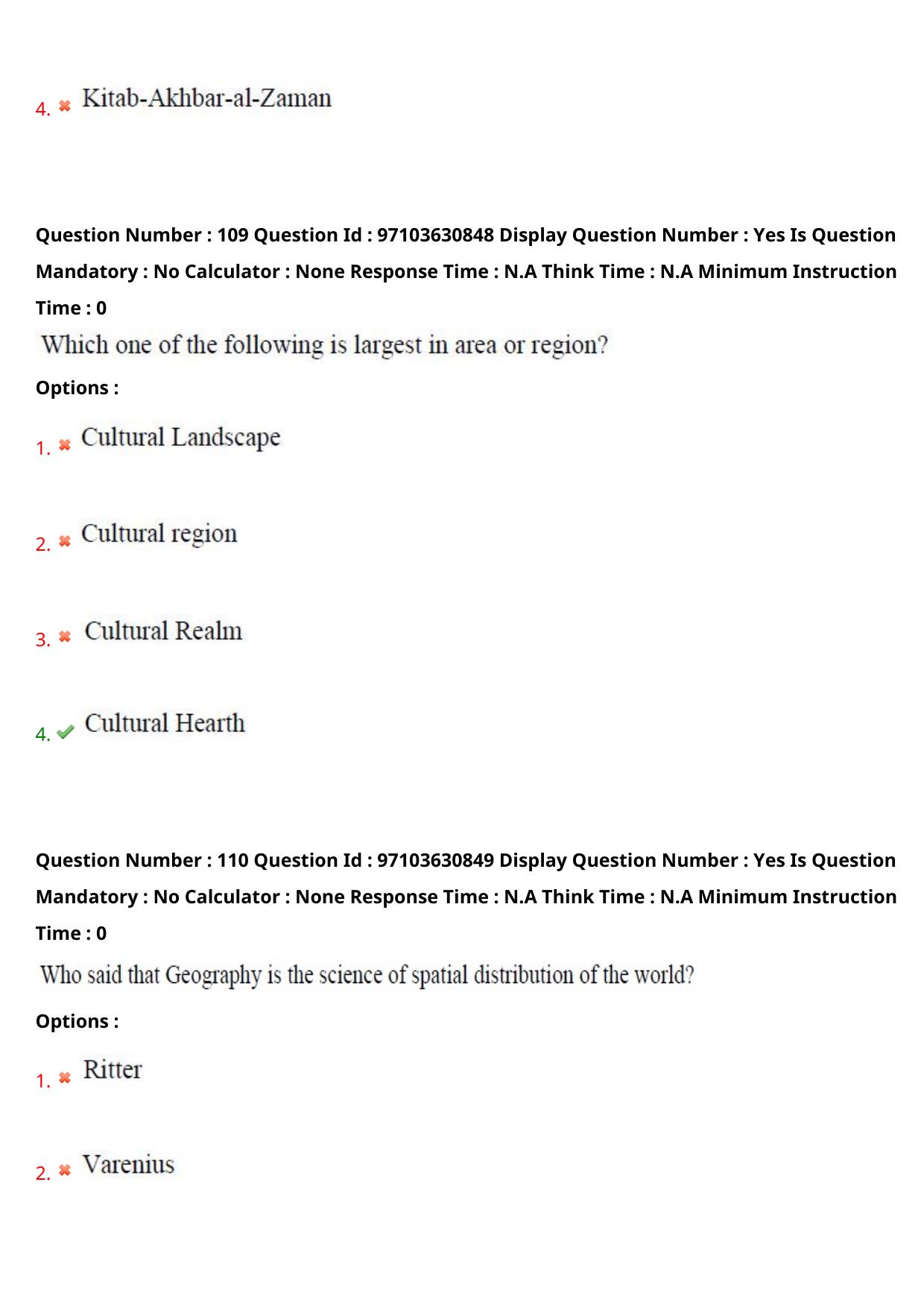 AP RCET 2024 Geography Question Paper - Page 66