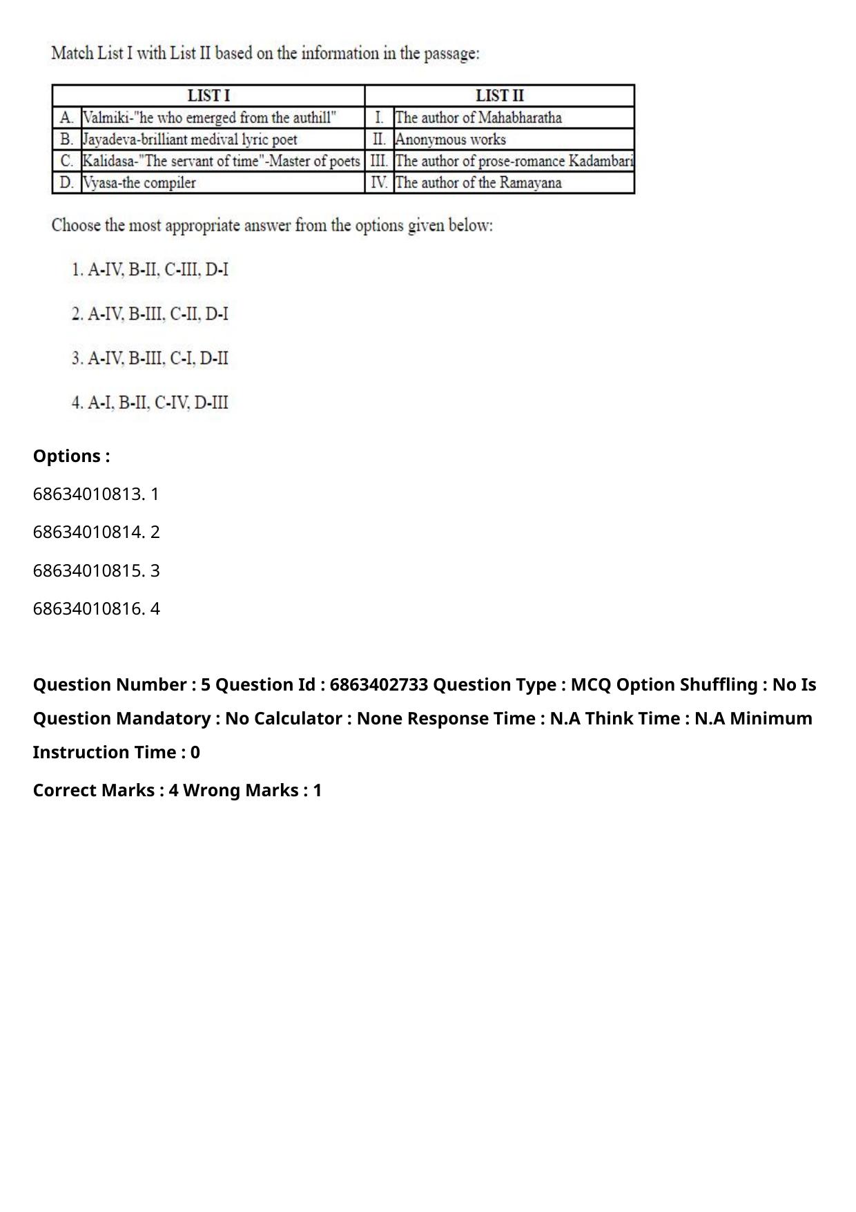 CUET PG 2023: HUQP15 – Painting (Eng.) Shift 2 (05-06-2023) Question Paper - Page 6