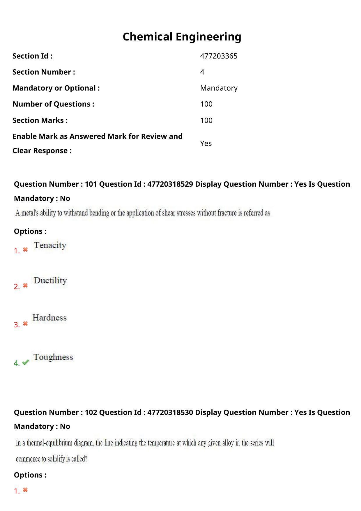AP ECET 2021 - Chemical Engineering Question Paper With Preliminary Keys Shift1 - Page 55