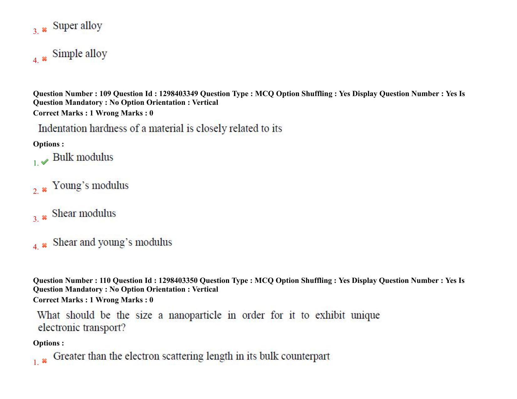 TS PGECET 2021: Nano Technology Question Papers - Page 66