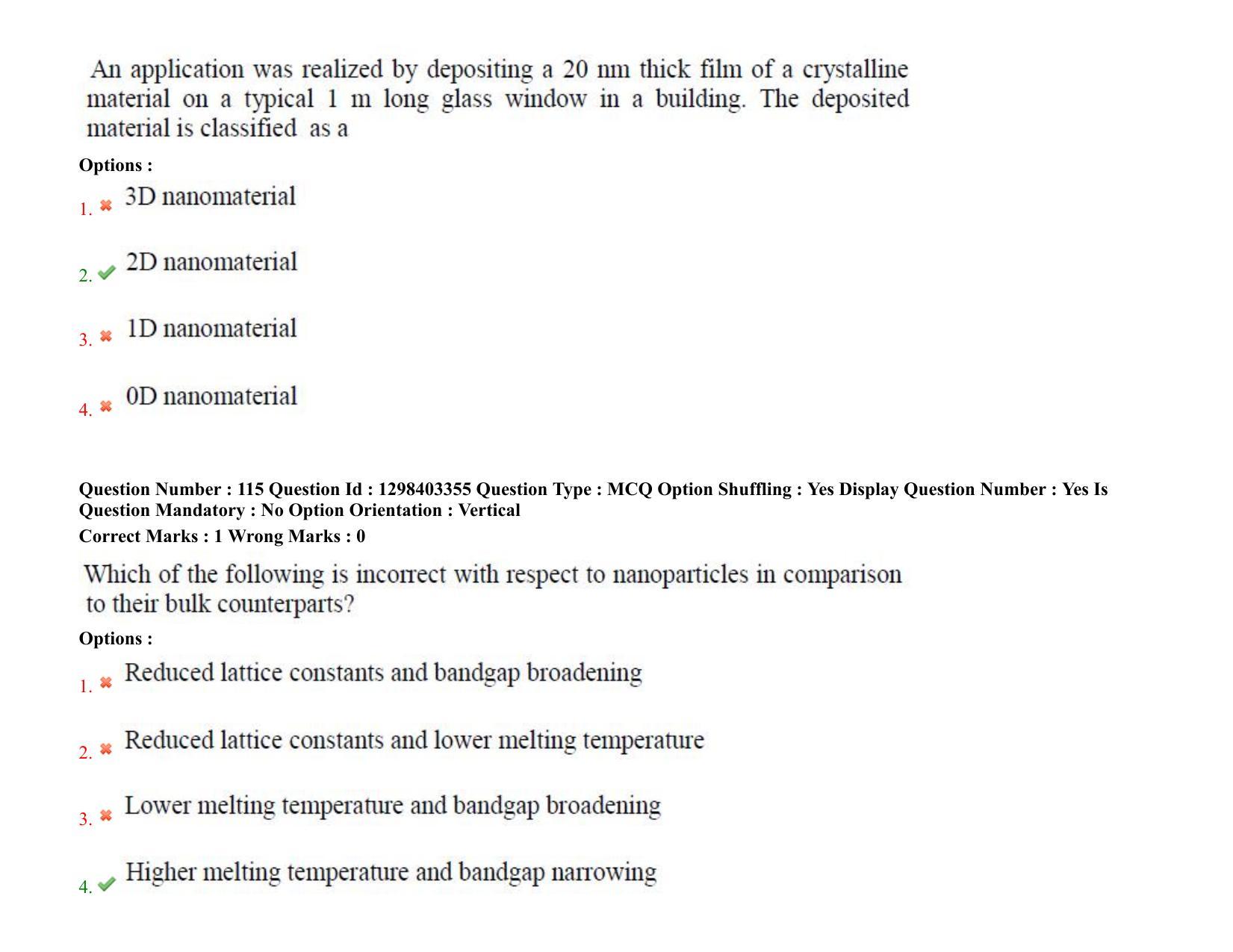 TS PGECET 2021: Nano Technology Question Papers - Page 69