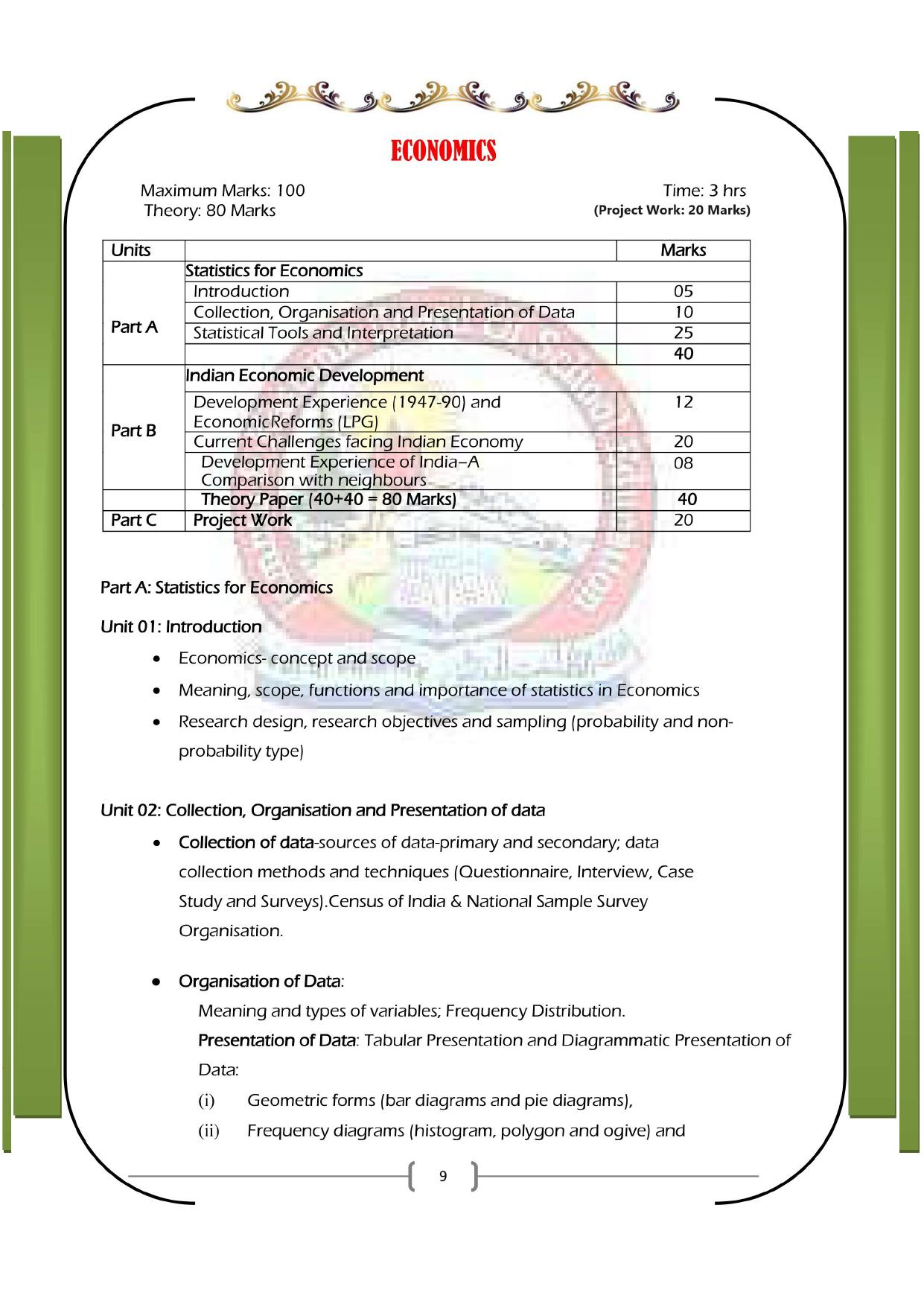 JKBOSE Syllabus for 11th class - Page 15