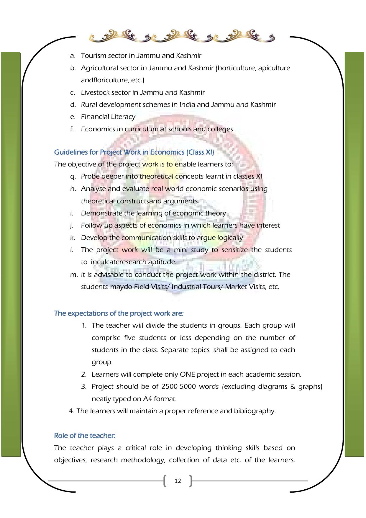 JKBOSE Syllabus for 11th class - Page 18