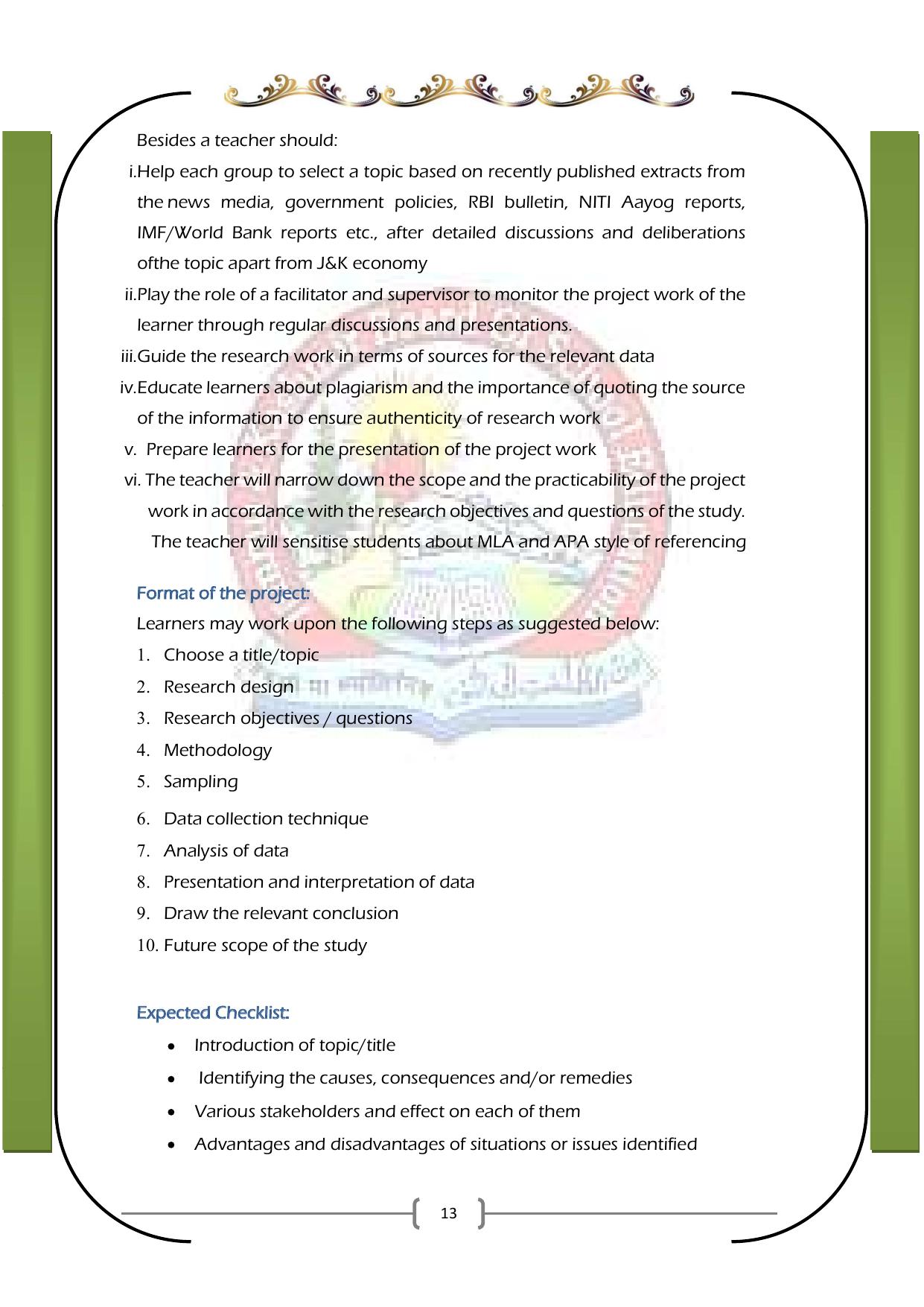 JKBOSE Syllabus for 11th class - Page 19