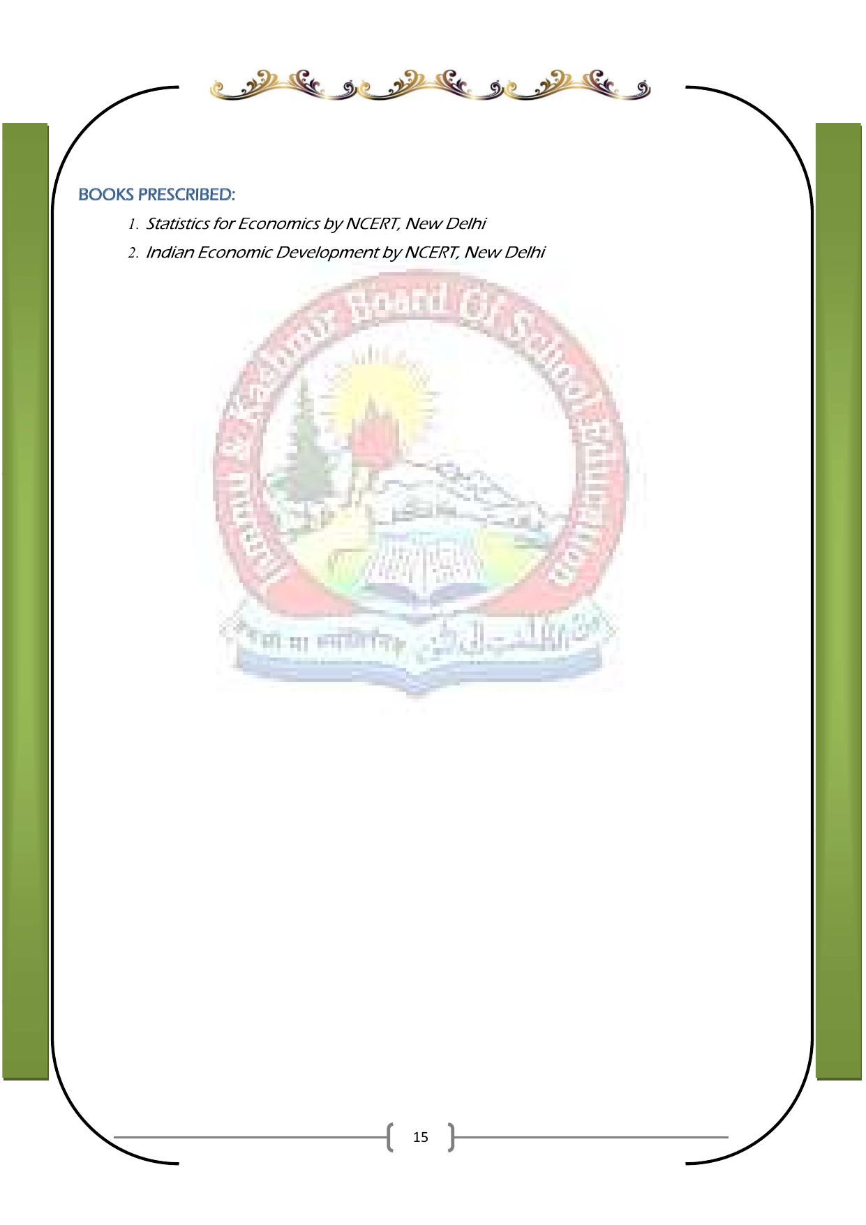 JKBOSE Syllabus for 11th class - Page 21