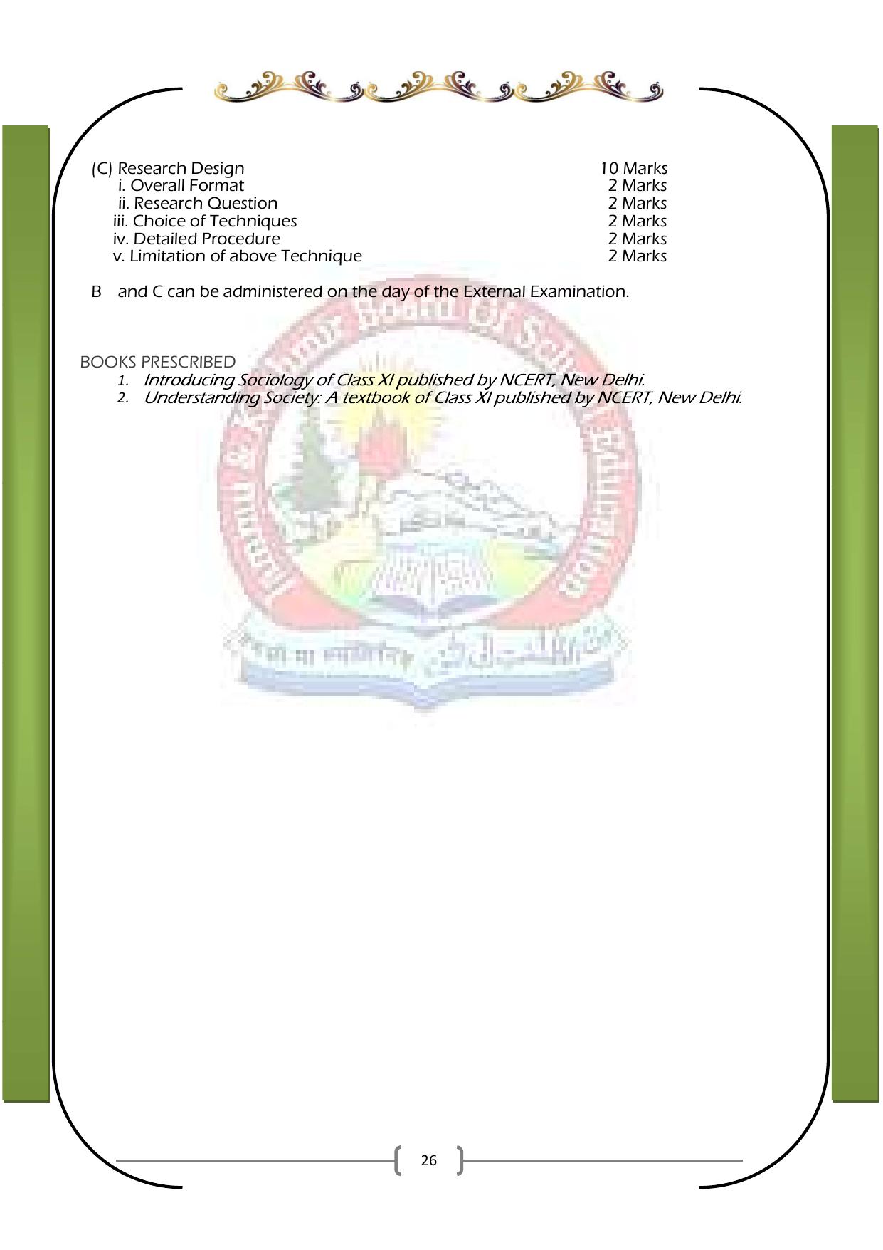 JKBOSE Syllabus for 11th class - Page 32