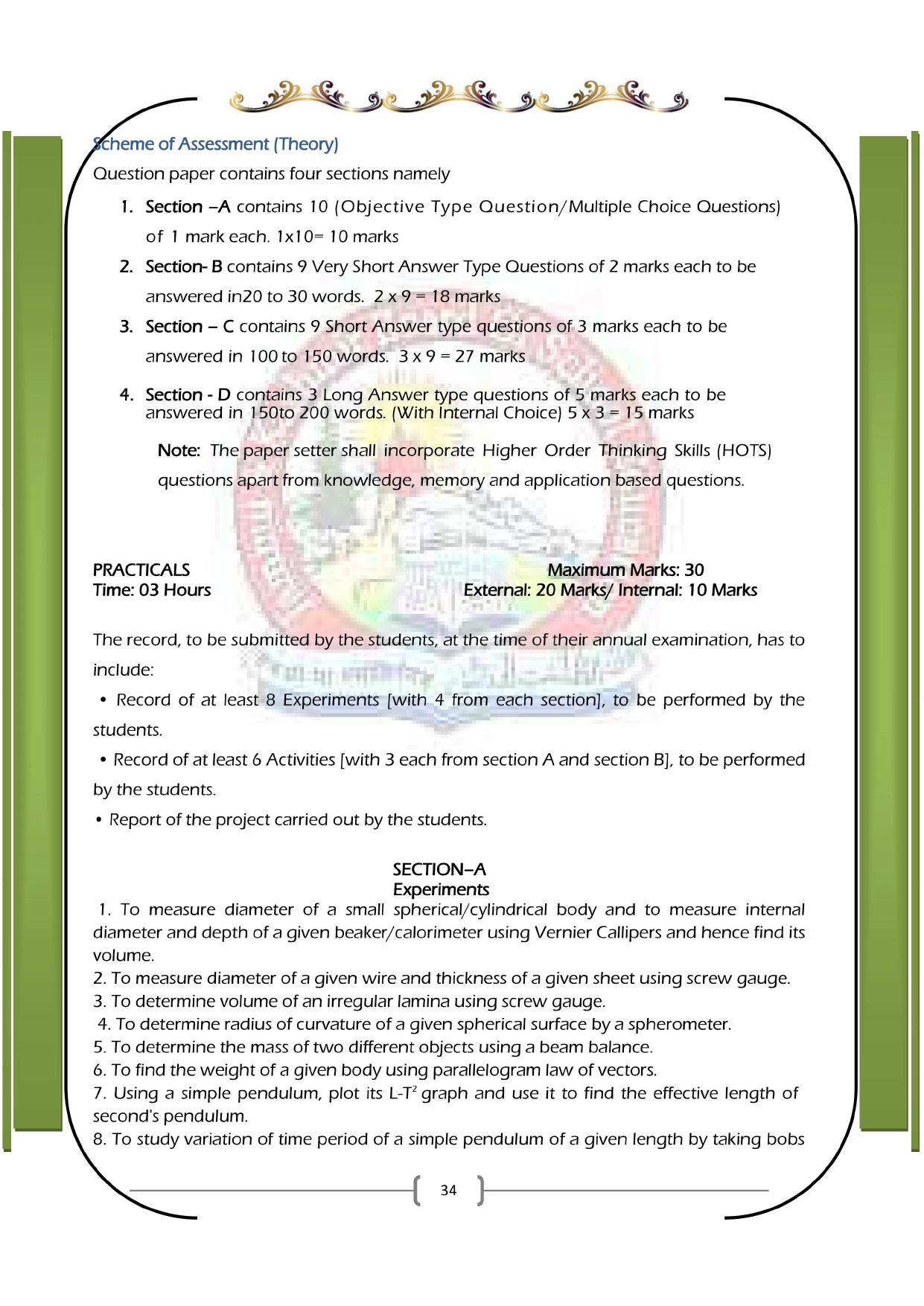 JKBOSE Syllabus for 11th class - Page 40