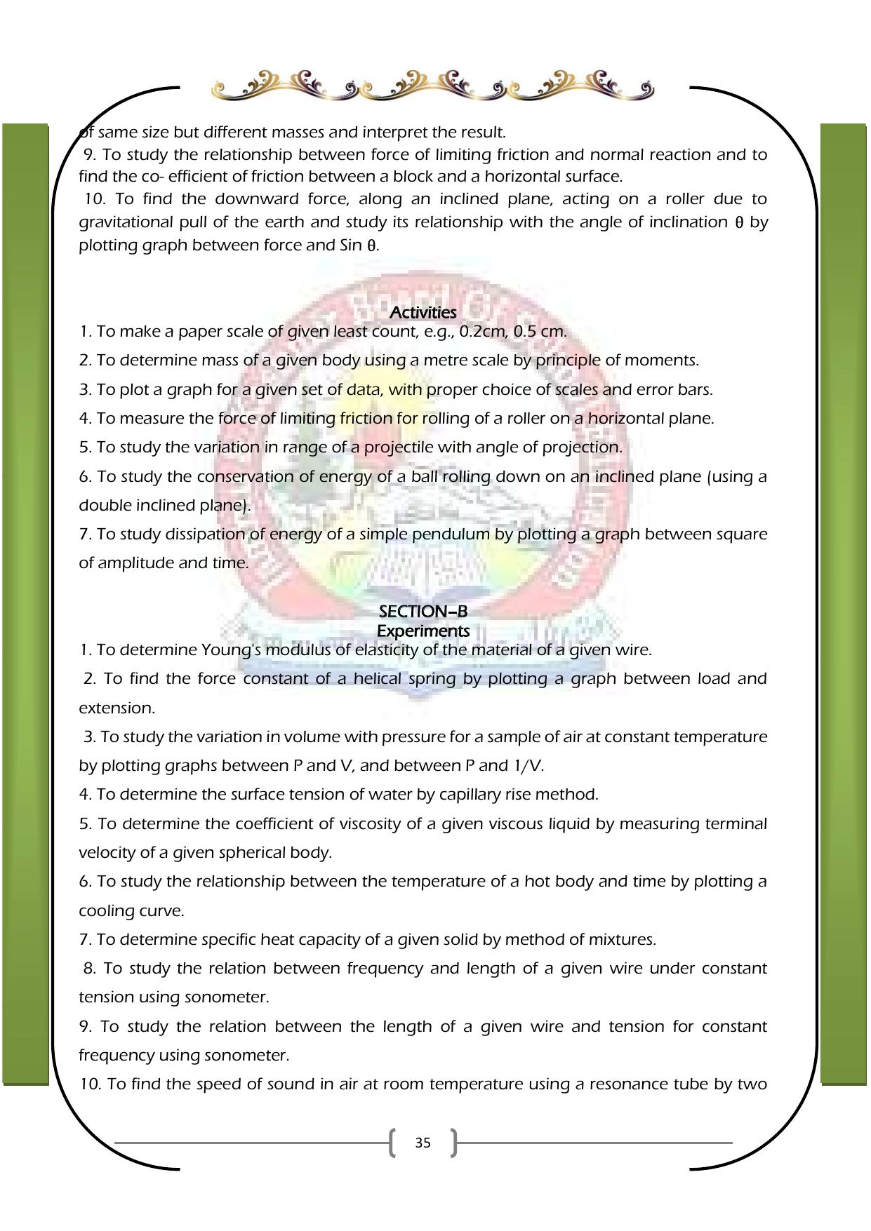 JKBOSE Syllabus for 11th class - Page 41