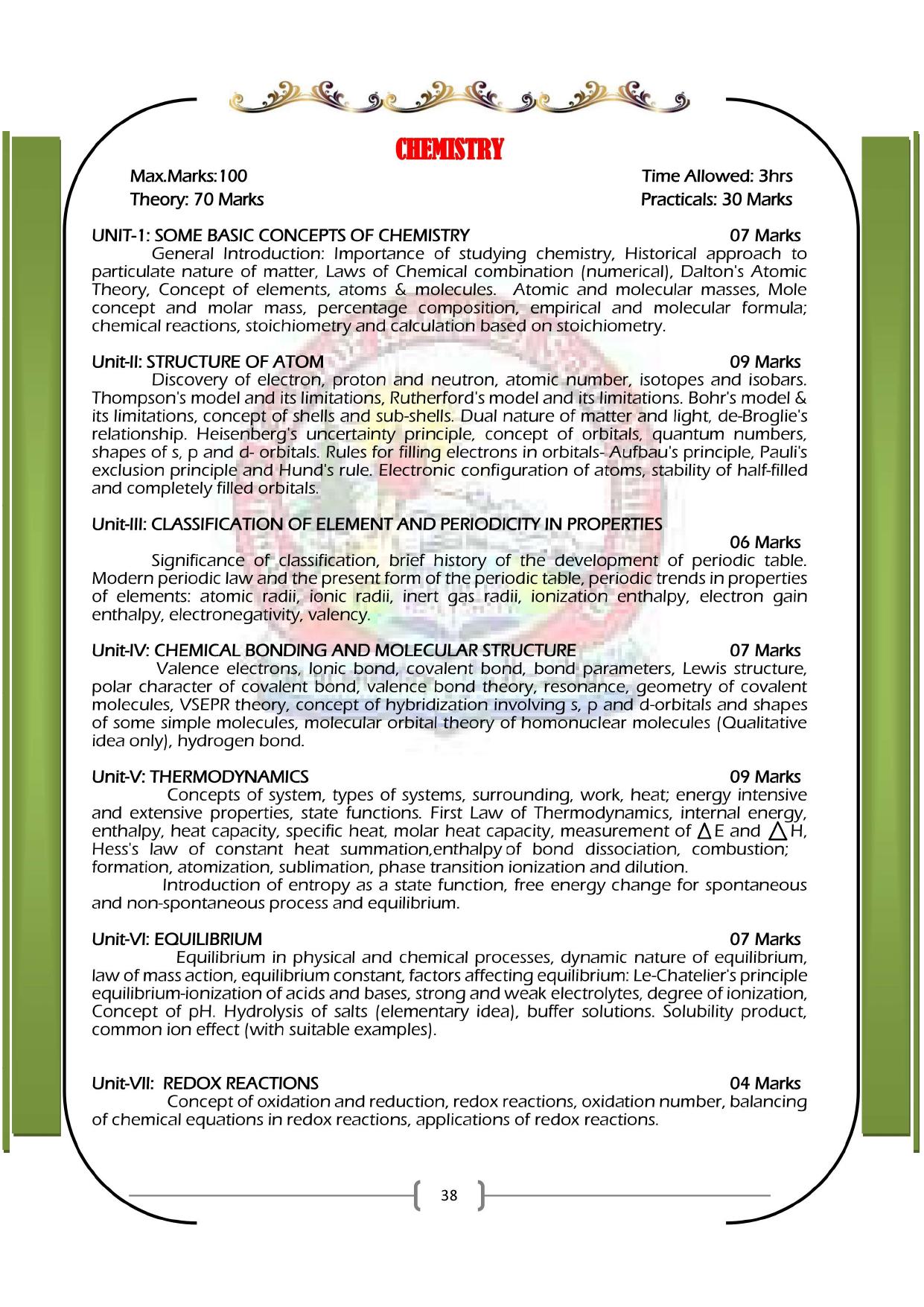JKBOSE Syllabus for 11th class - Page 44
