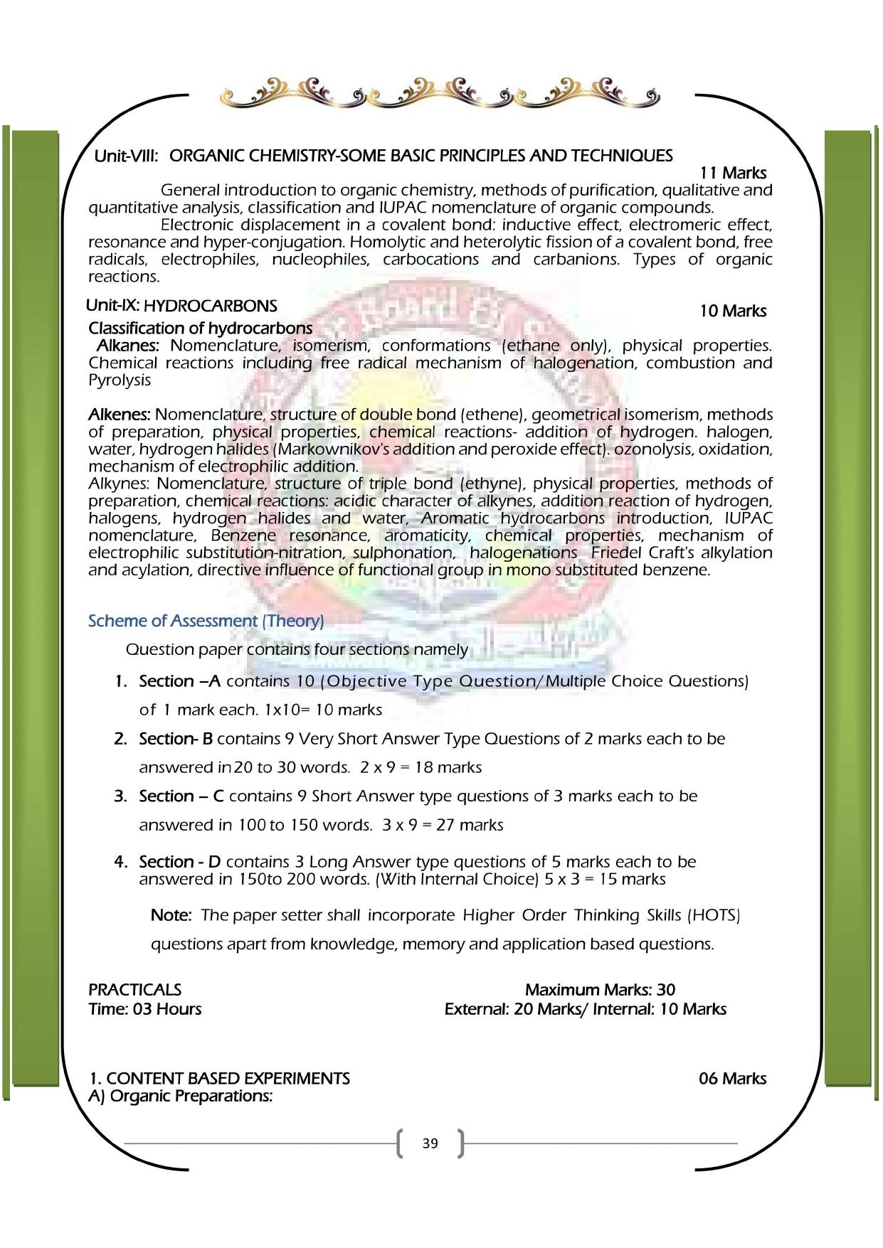 JKBOSE Syllabus for 11th class - Page 45