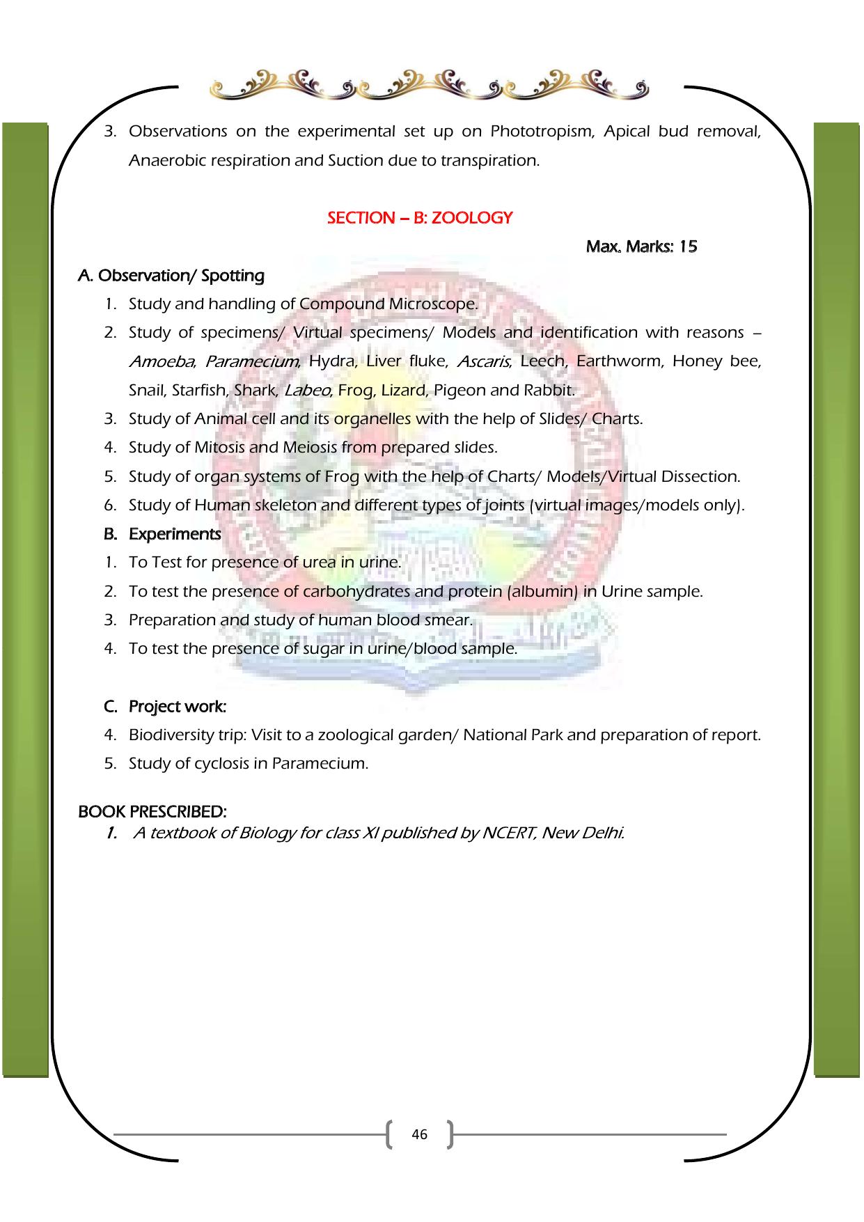 JKBOSE Syllabus for 11th class - Page 52