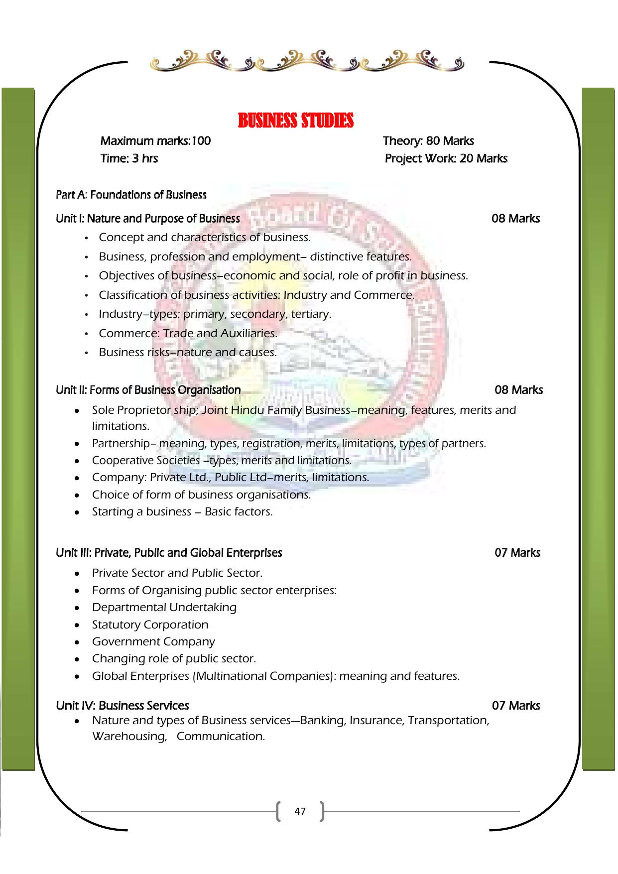 JKBOSE Syllabus for 11th class - Page 53