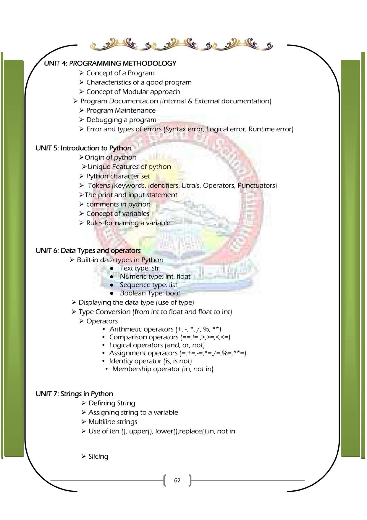 JKBOSE Syllabus for 11th class - Page 68