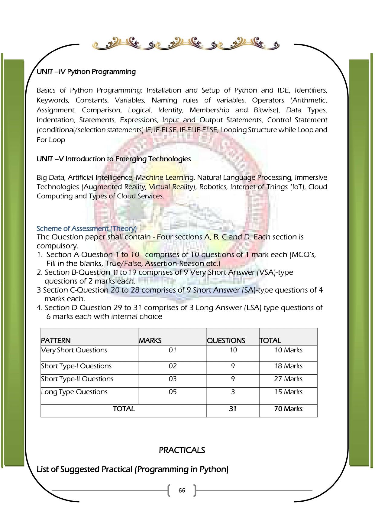 JKBOSE Syllabus for 11th class - Page 72
