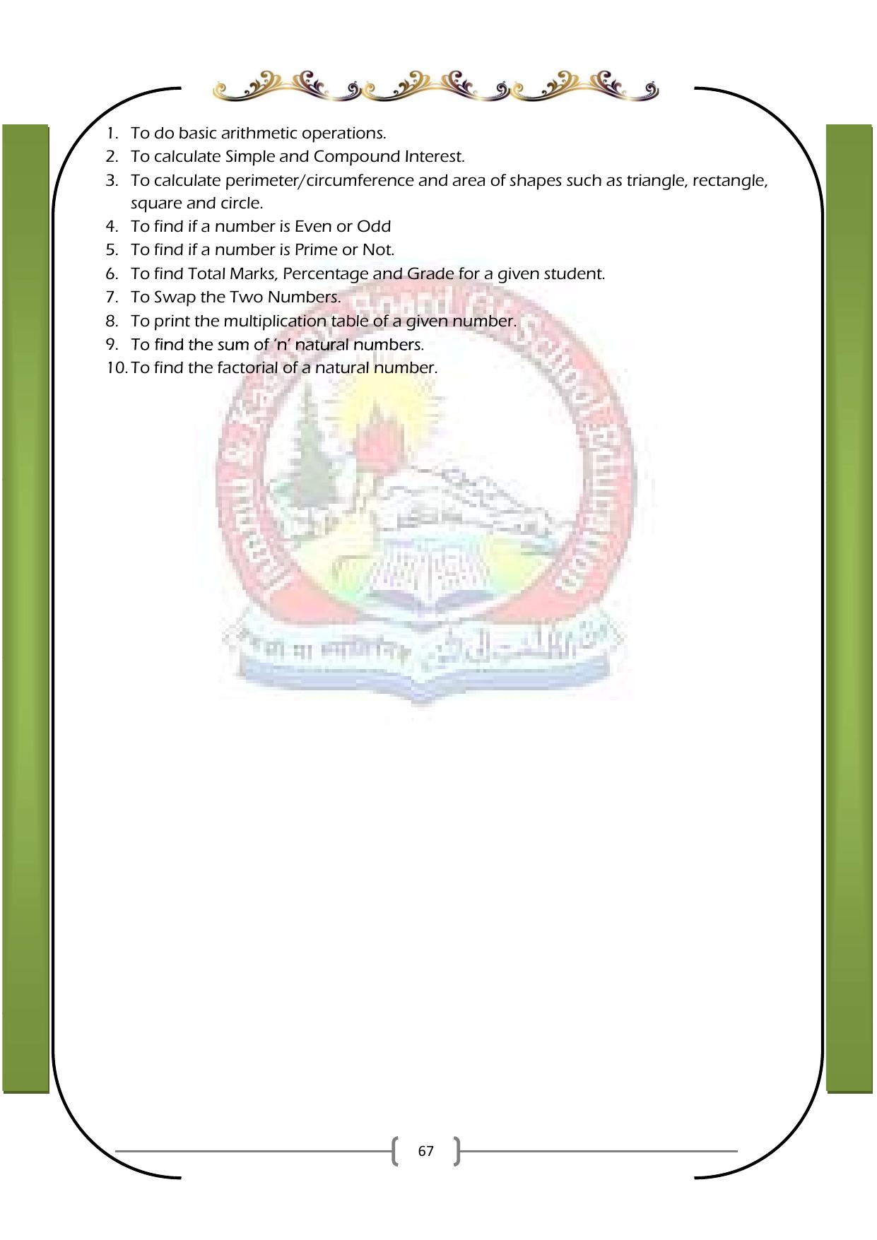 JKBOSE Syllabus for 11th class - Page 73