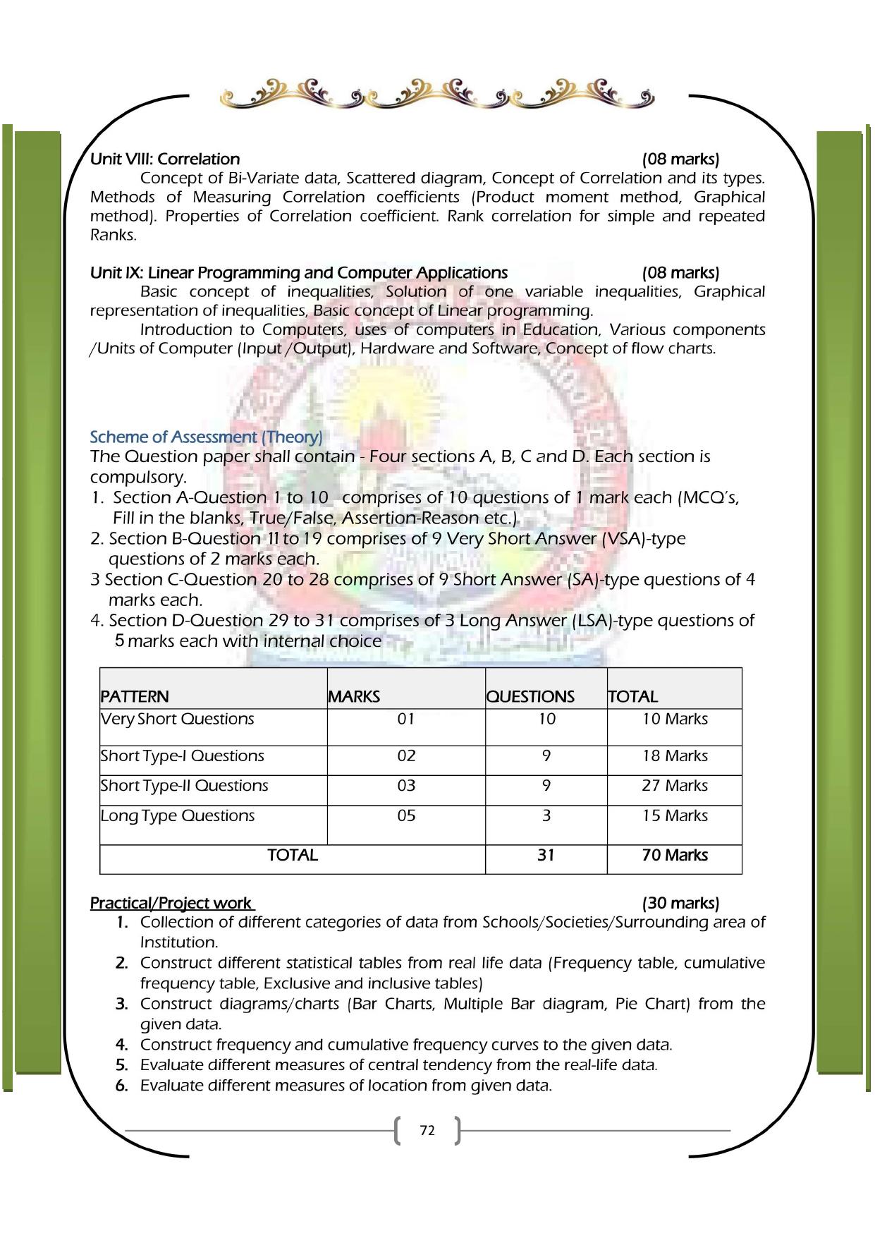 JKBOSE Syllabus for 11th class - Page 78