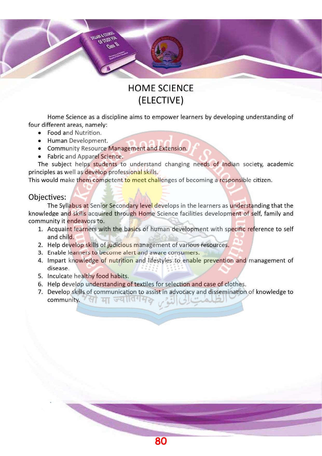 JKBOSE Syllabus for 11th class - Page 86