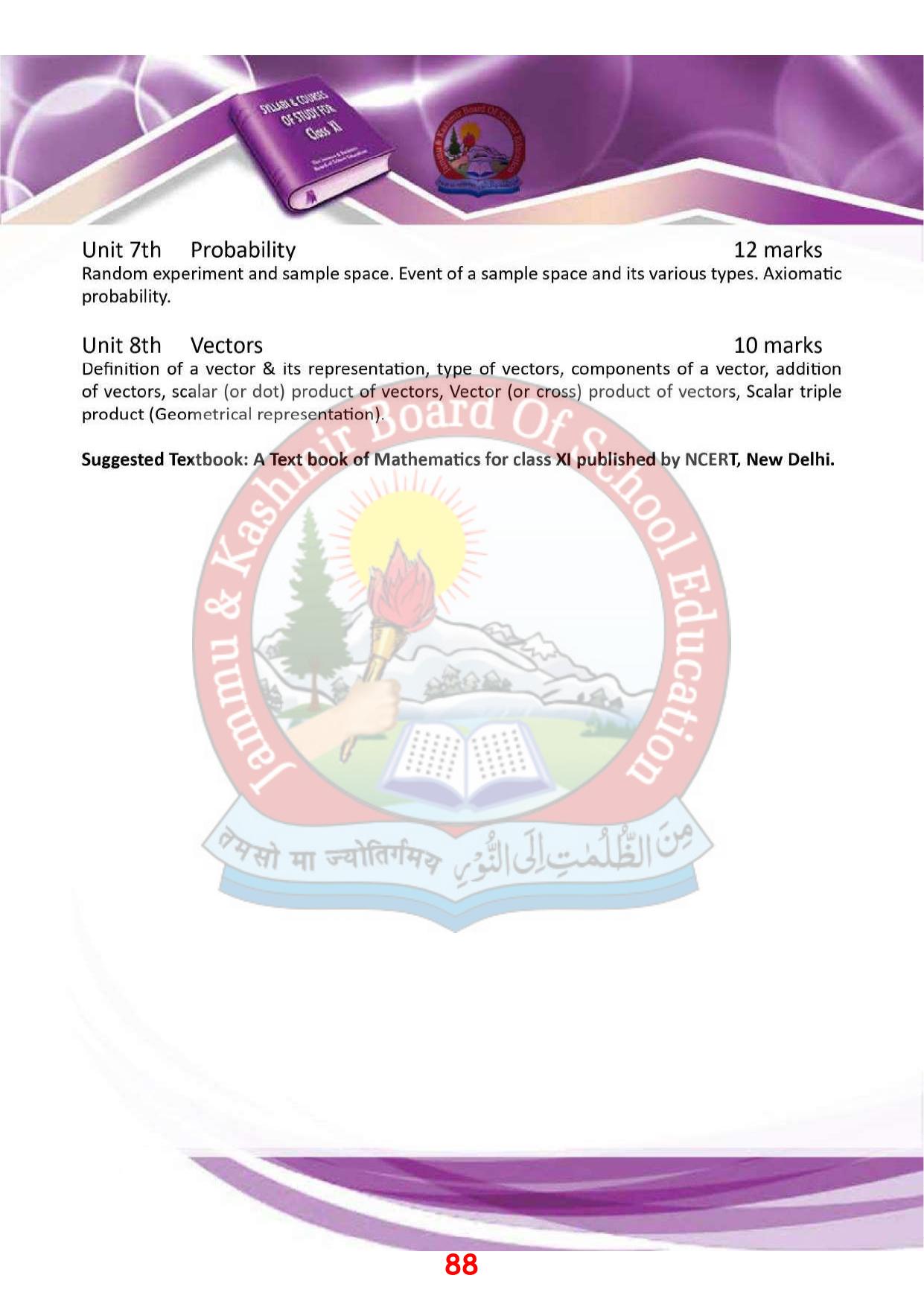 JKBOSE Syllabus for 11th class - Page 94