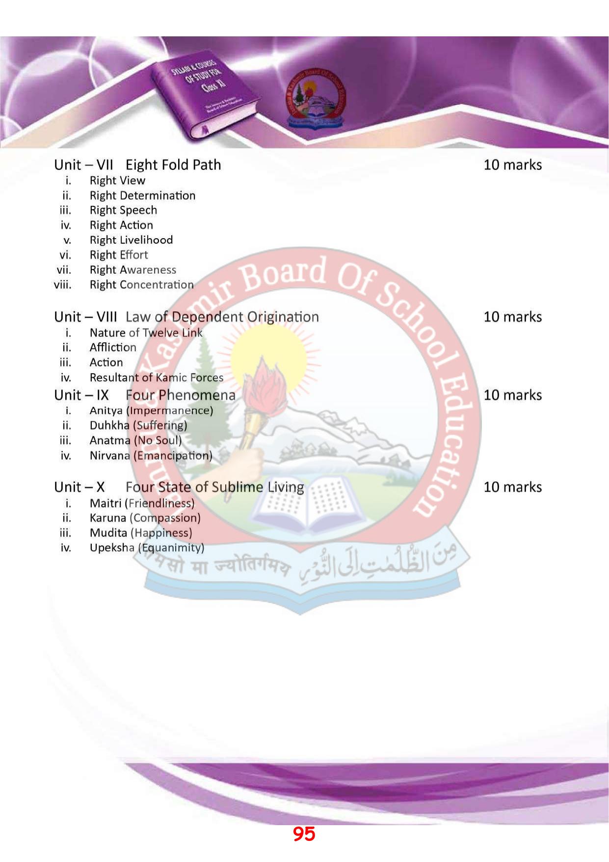 JKBOSE Syllabus for 11th class - Page 101