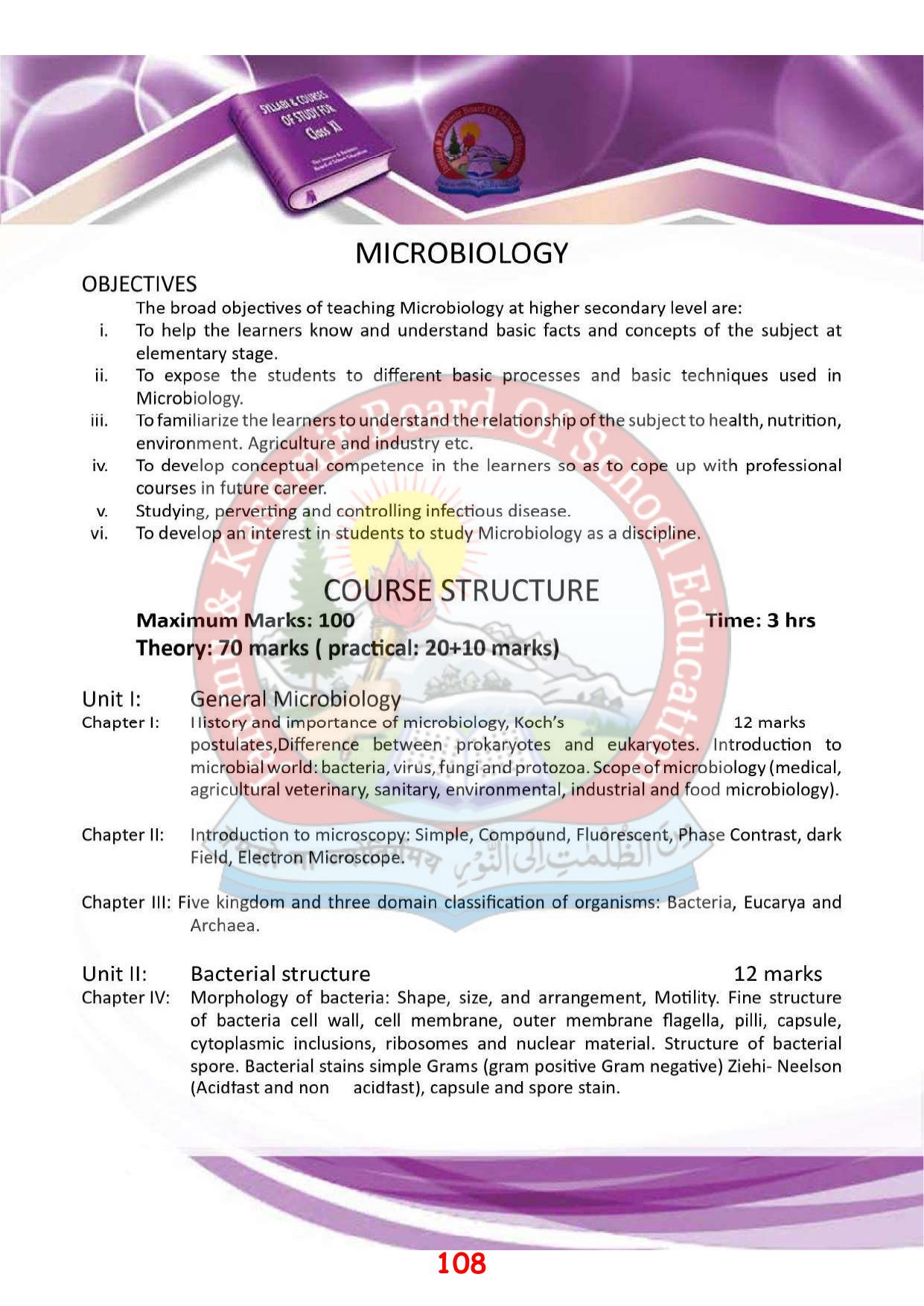 JKBOSE Syllabus for 11th class - Page 114
