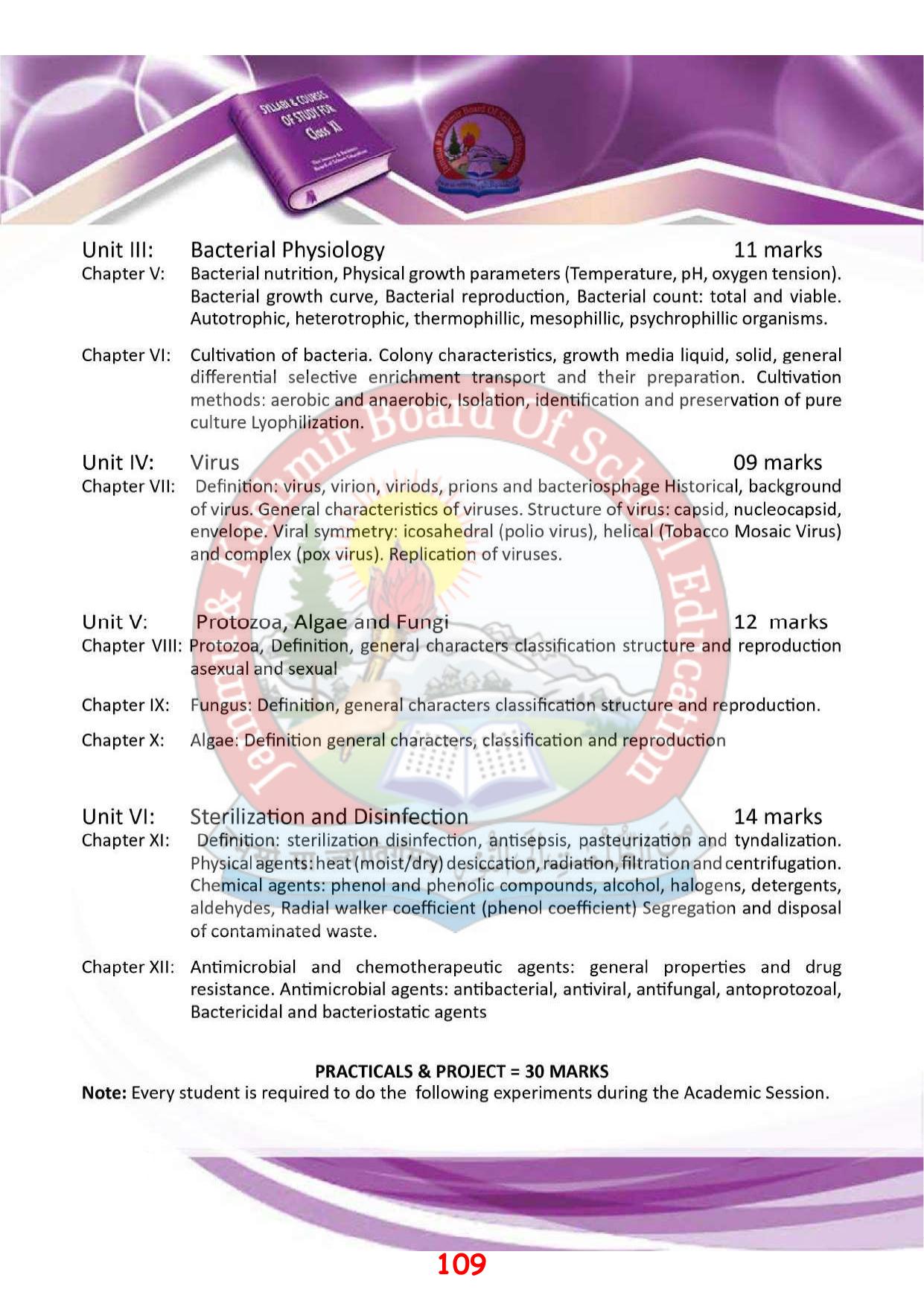 JKBOSE Syllabus for 11th class - Page 115