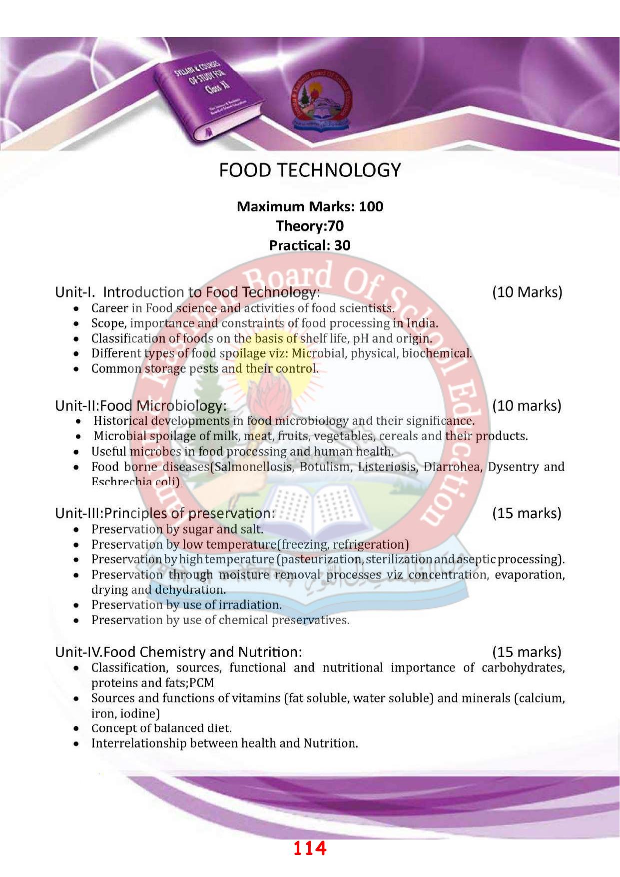 JKBOSE Syllabus for 11th class - Page 120