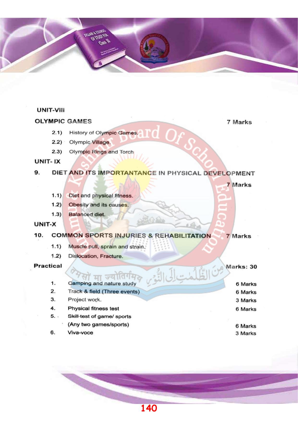 JKBOSE Syllabus for 11th class - Page 146