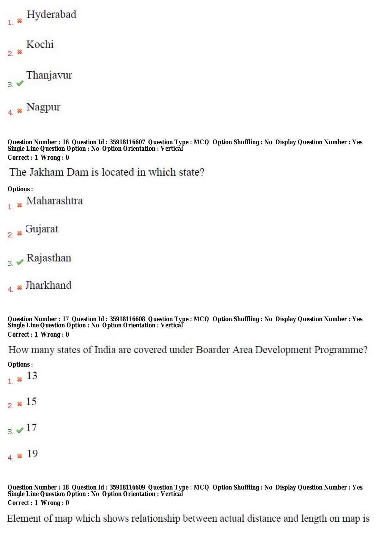 TS CPGET 2018 PGD in Geographical Cartography (Shift 3) Question Paper with Answer Key - Page 7