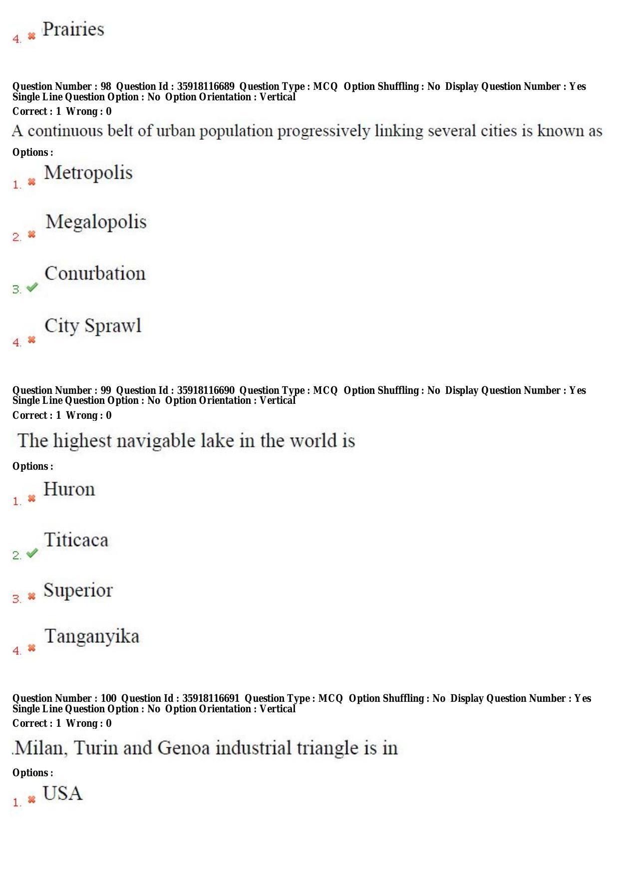 TS CPGET 2018 PGD in Geographical Cartography (Shift 3) Question Paper with Answer Key - Page 36