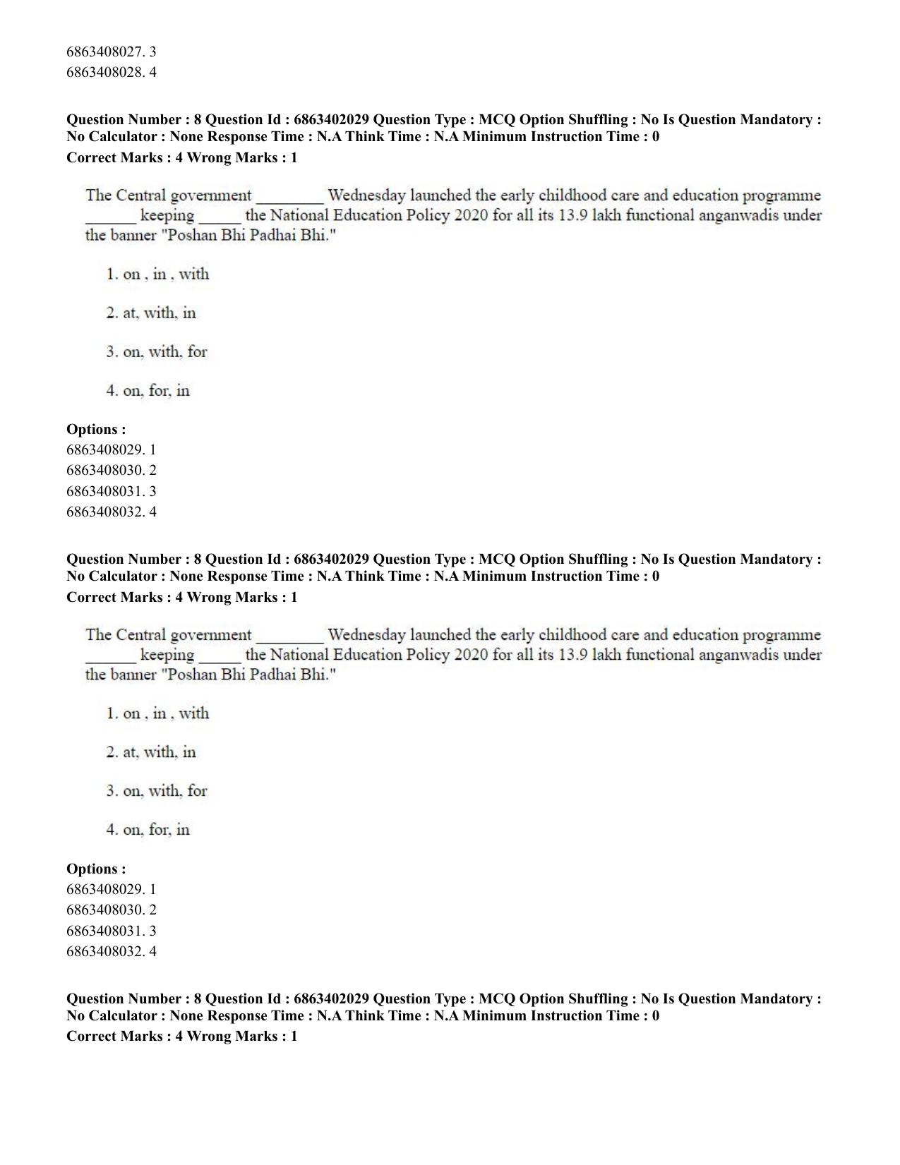 CUET PG 2023: ACQP21 – Shukla Yajurveda (BHU) (Eng.)-Shift 2 (05-06-2023) Question Paper - Page 16