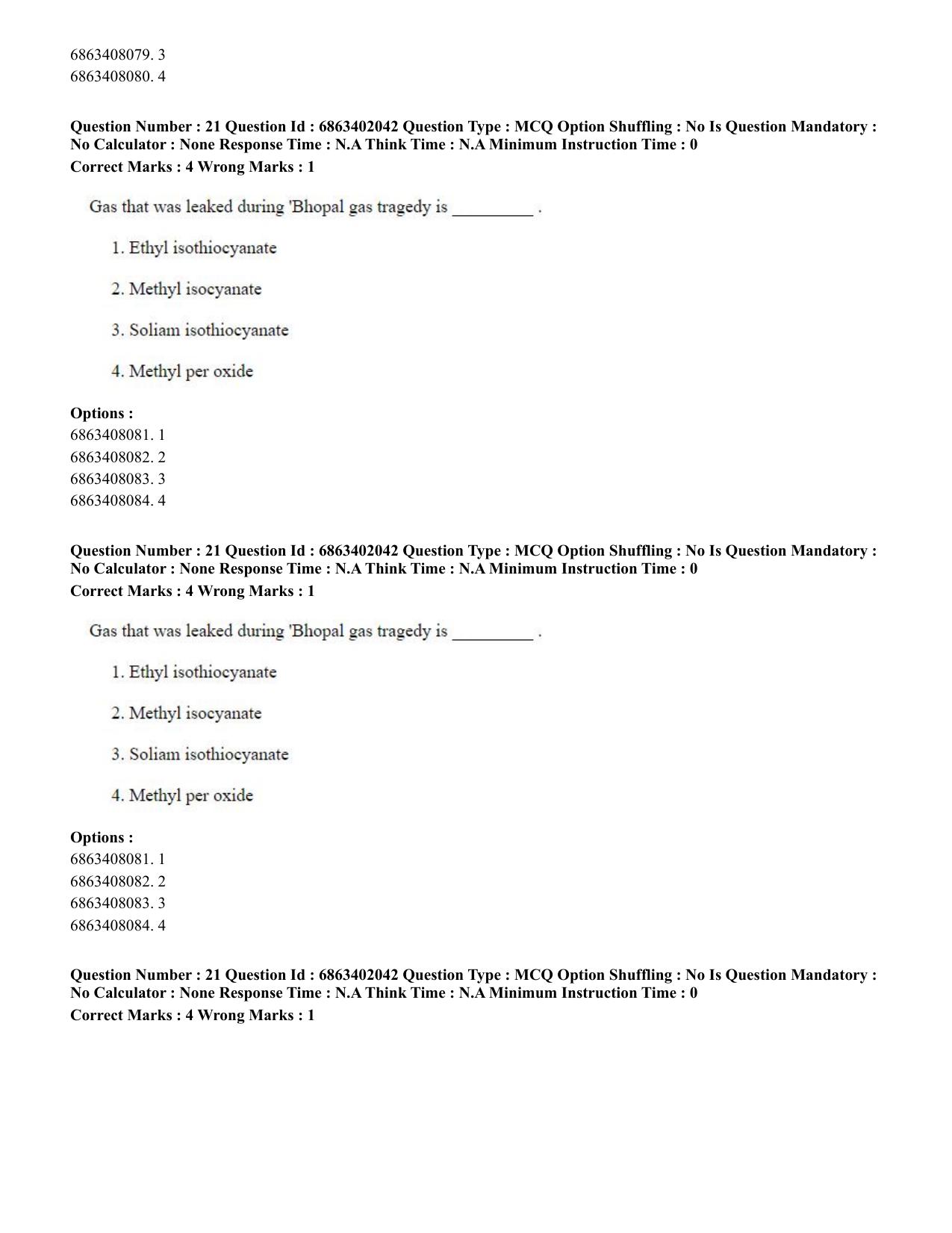 CUET PG 2023: ACQP21 – Shukla Yajurveda (BHU) (Eng.)-Shift 2 (05-06-2023) Question Paper - Page 34
