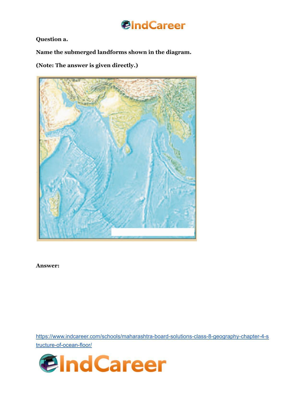 Maharashtra Board Solutions Class 8-Geography: Chapter 4- Structure of Ocean Floor - Page 15
