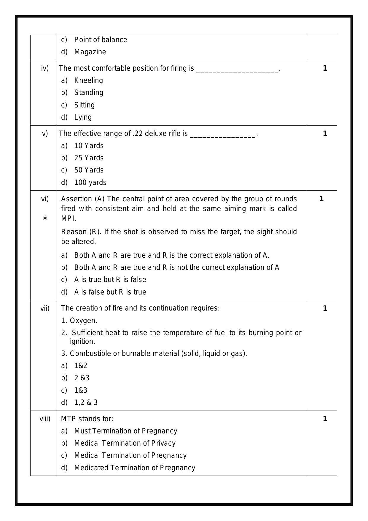 CBSE Class 12 NCC Sample Paper 2024 - Page 2